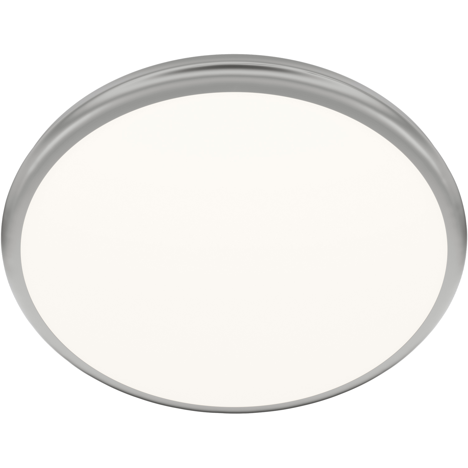 Parthenon LED 15 inch Brushed Nickel Flush Mount Ceiling Light in 2700K, dweLED