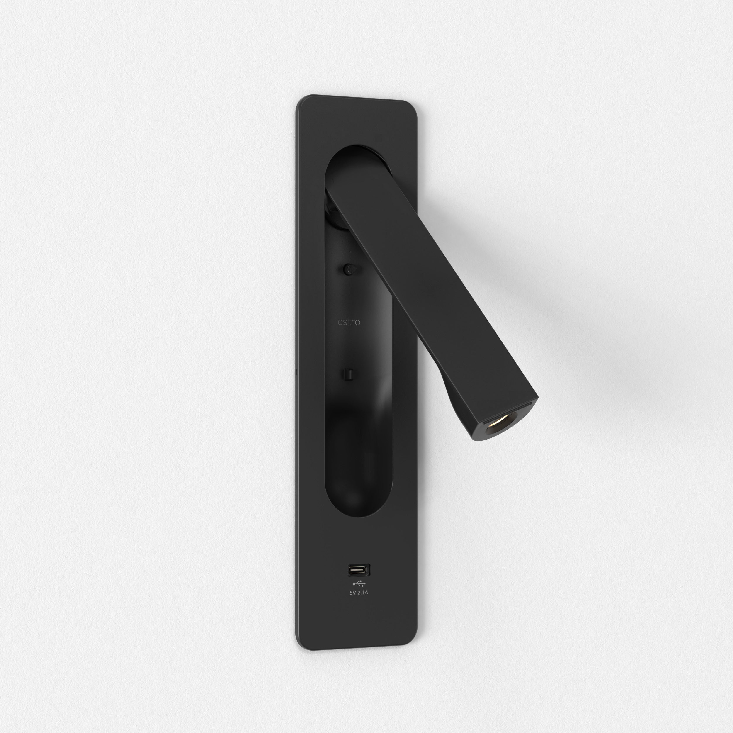 Keta 2.64 inch Matte Black Interior Reading Light Wall Light