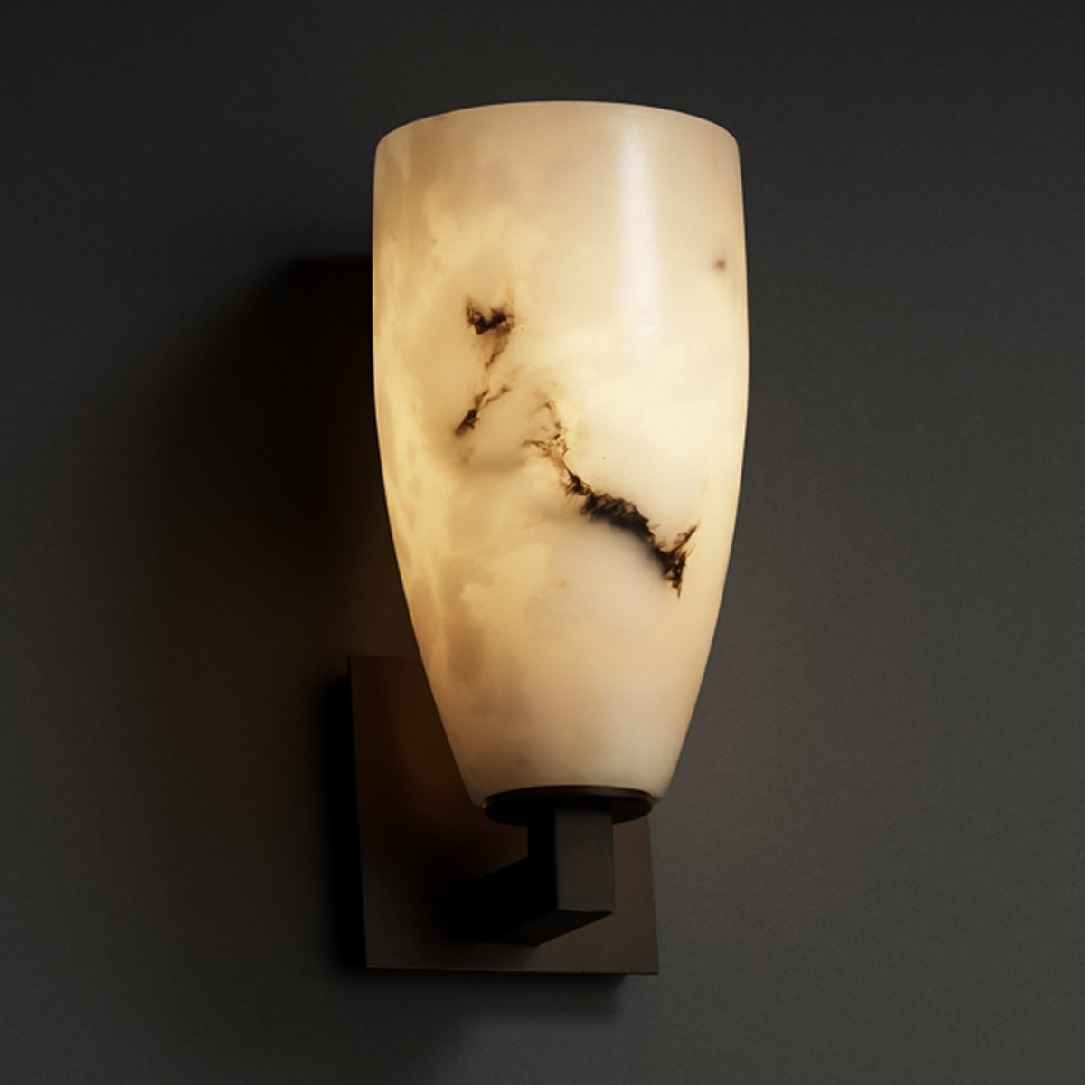 Lumenaria 1 Light 5 inch Dark Bronze Wall Sconce Wall Light in Tall Tapered Cylinder