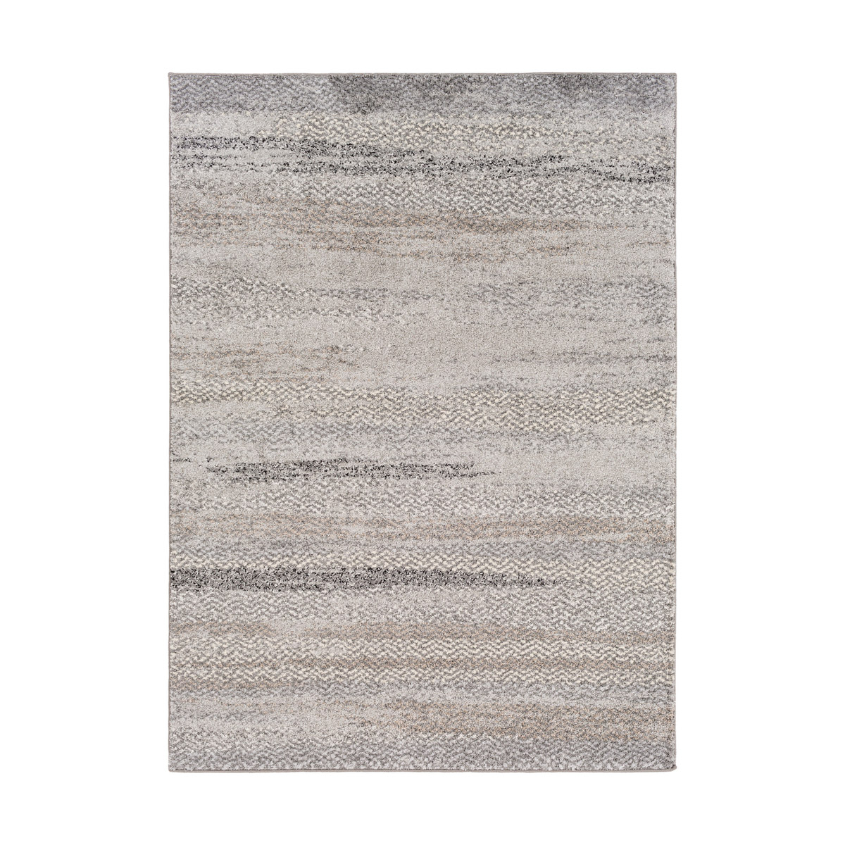 Fowler 87 X 63 inch Light Gray/Ivory/Medium Gray/Black Rugs, Polypropylene