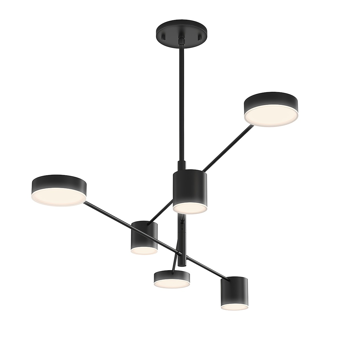 Counterpoint LED 45 inch Satin Black Pendant Ceiling Light