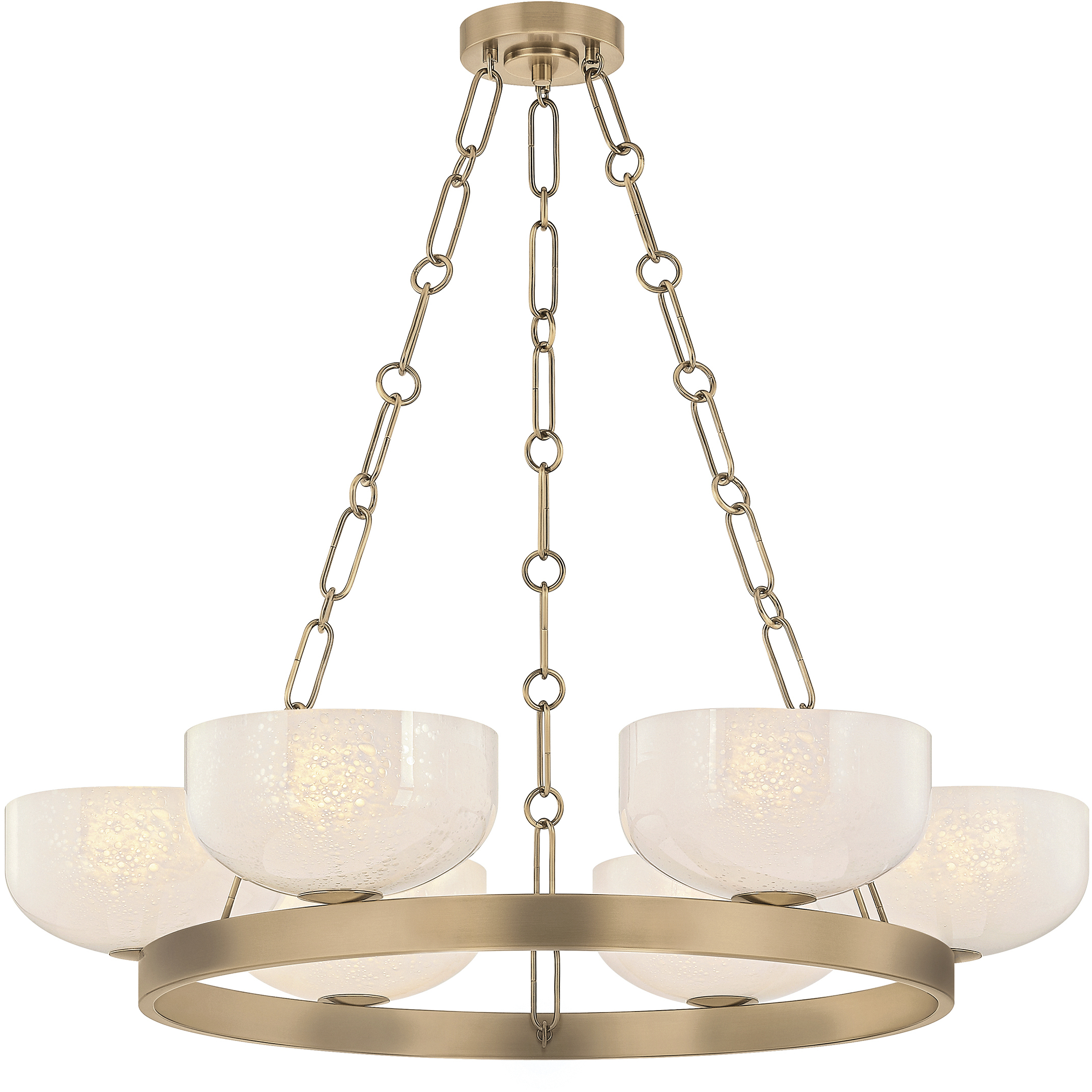 Caelum 6 Light 32.25 inch Patina Brass Chandelier Ceiling Light