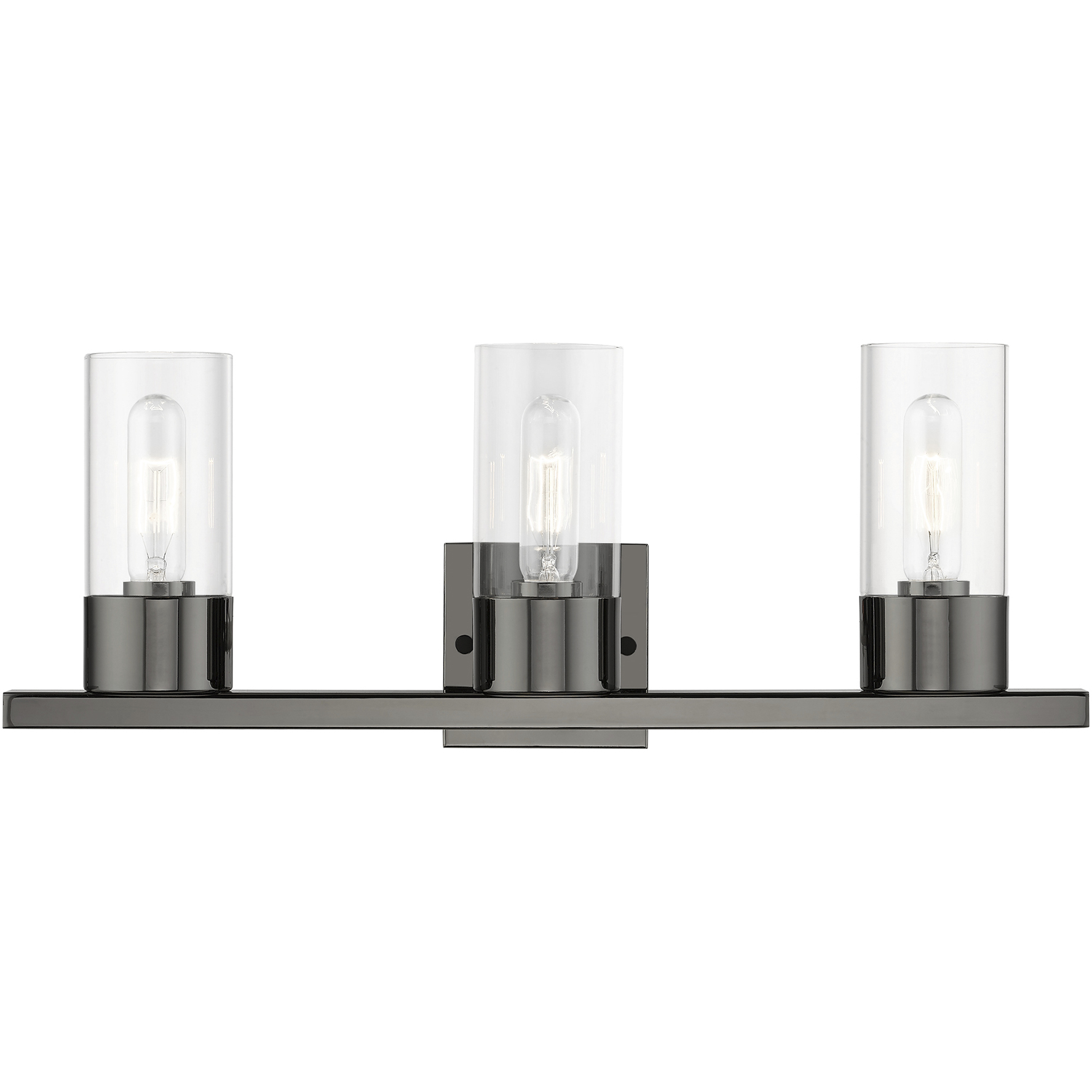 Carson 3 Light 23 inch Black Chrome Vanity Sconce Wall Light