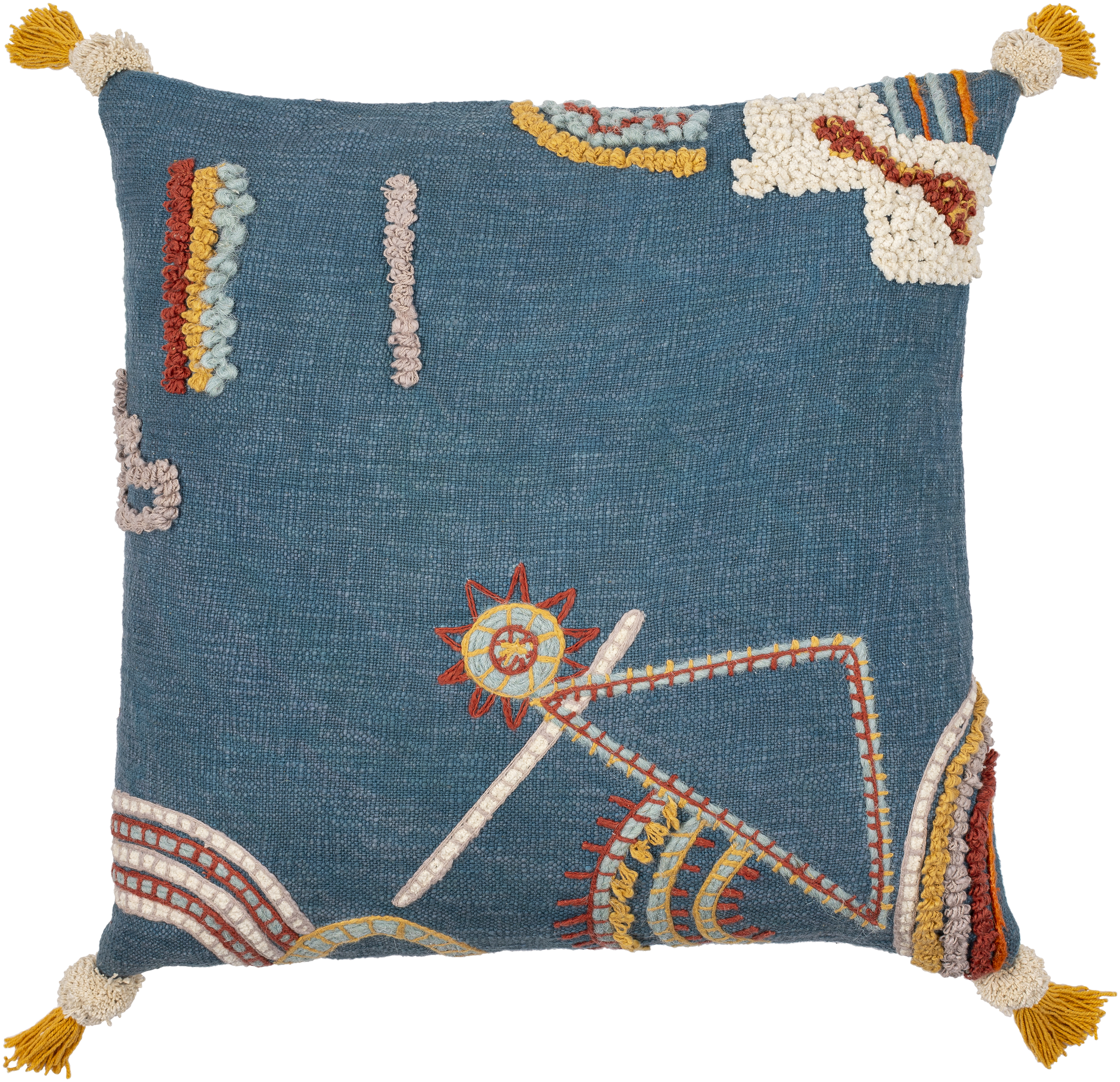 Mystic 20 inch Blue Pillow Kit in 20 x 20, Square