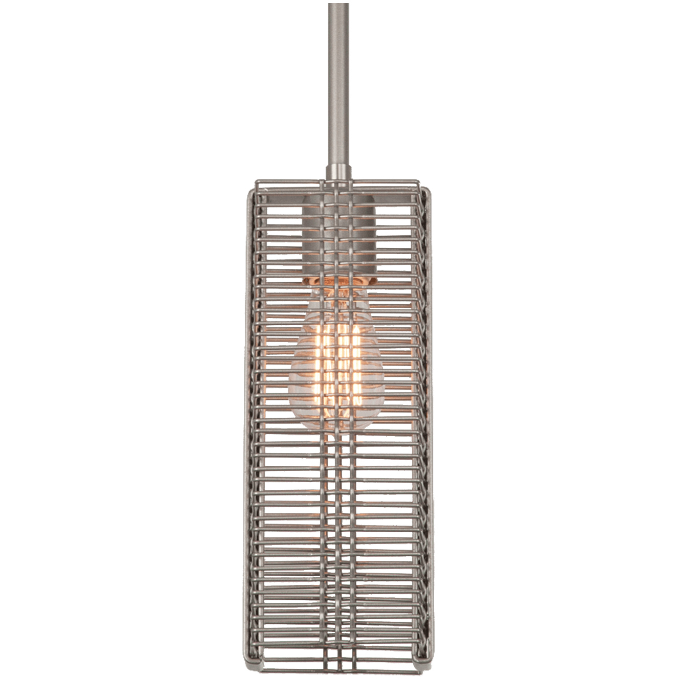 Downtown Mesh 1 Light 4 inch Beige Silver Pendant Ceiling Light in Adjustable Cord, Exposed Bulb, Metallic Beige Silver, E26 Incandescent
