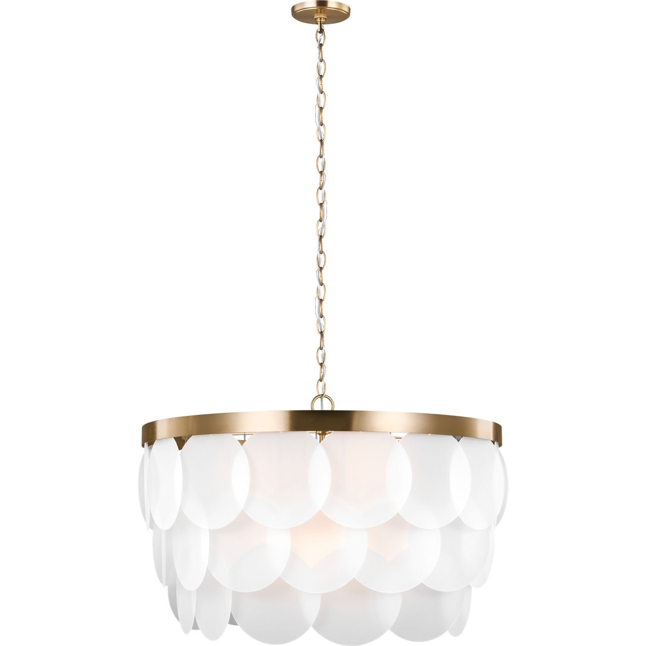 Sean Lavin Mellita 8 Light 30 inch Satin Brass Pendant Ceiling Light