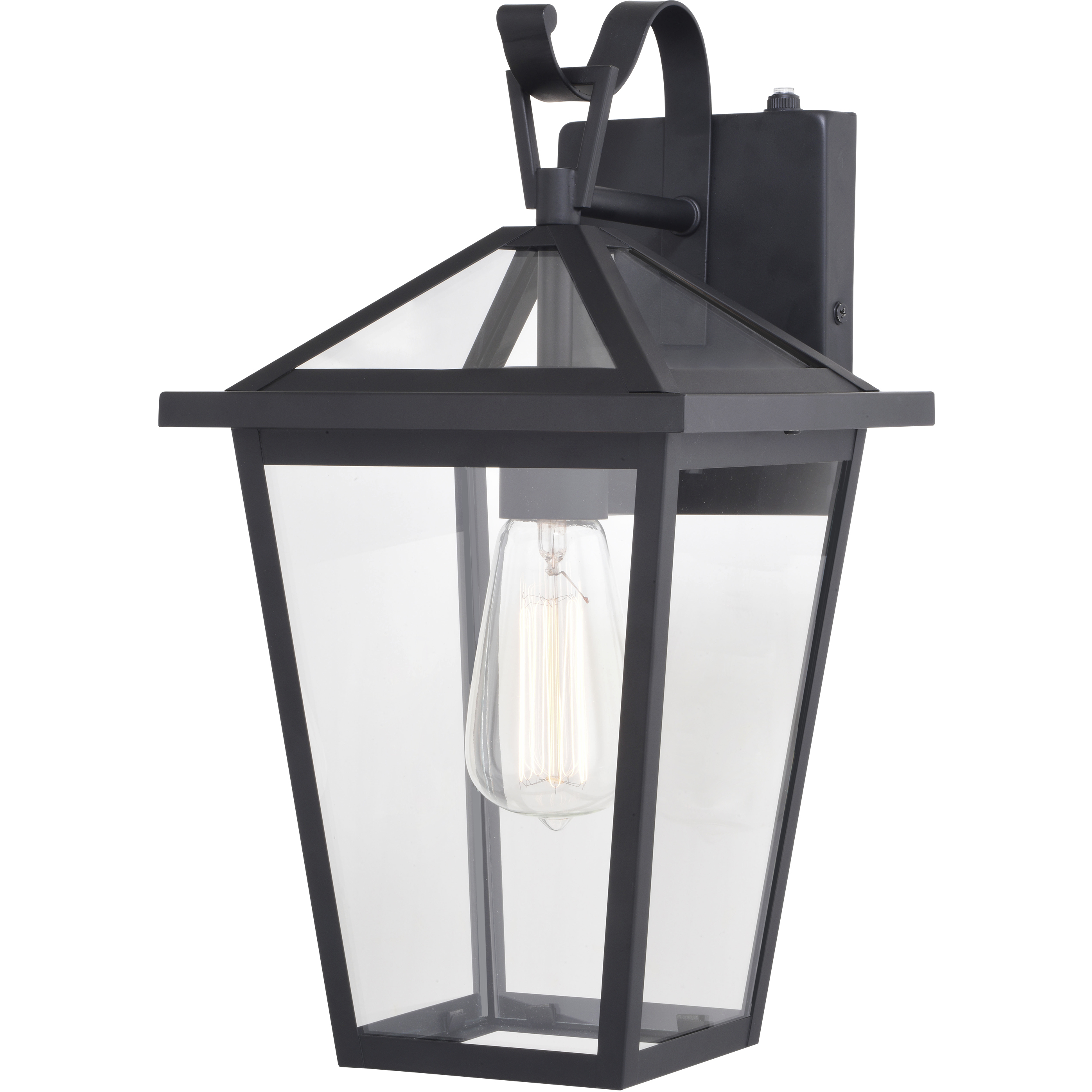 Derby LED 15 inch Matte Black Outdoor Wall