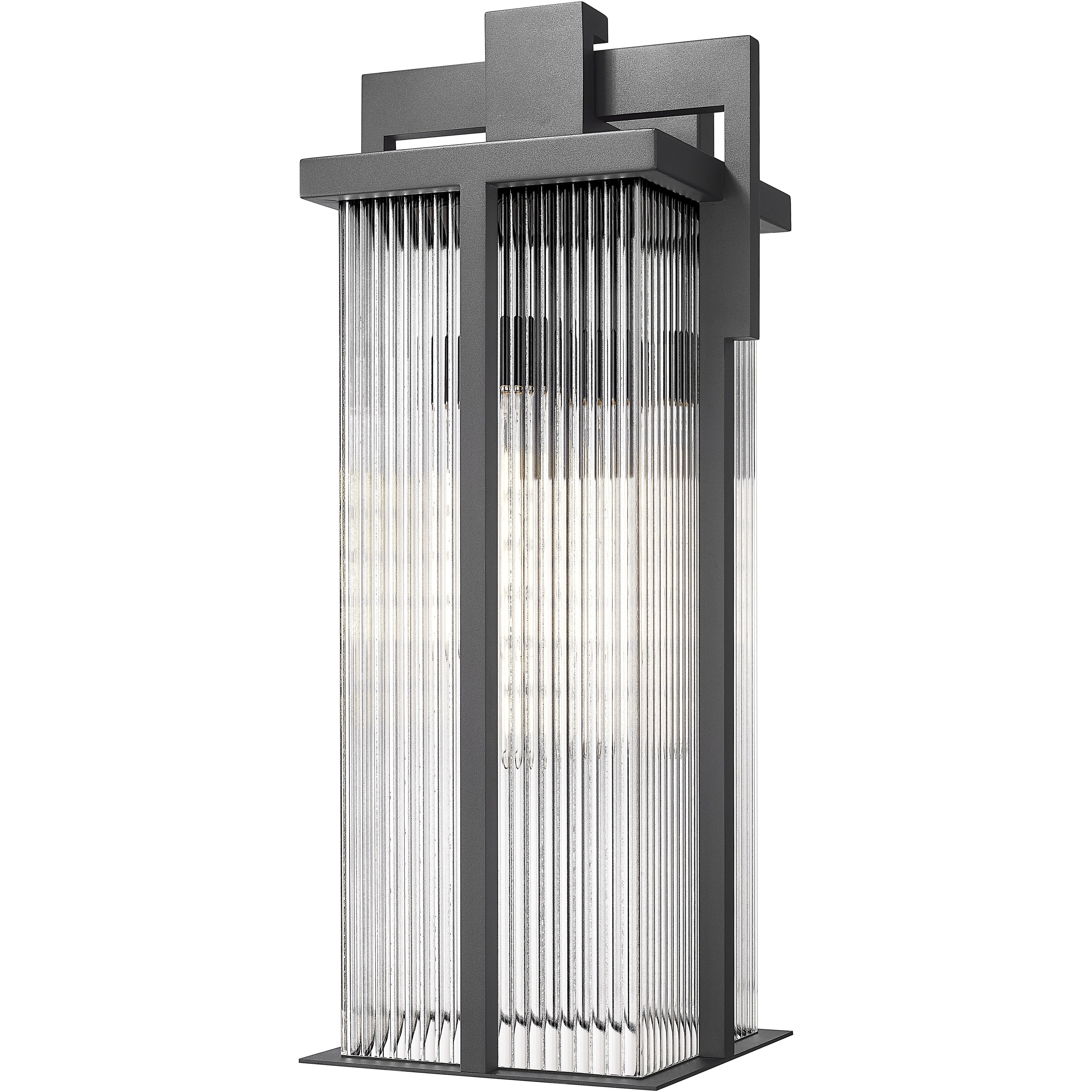 Fortis 3 Light 30.75 inch Sand Black Outdoor Wall Light