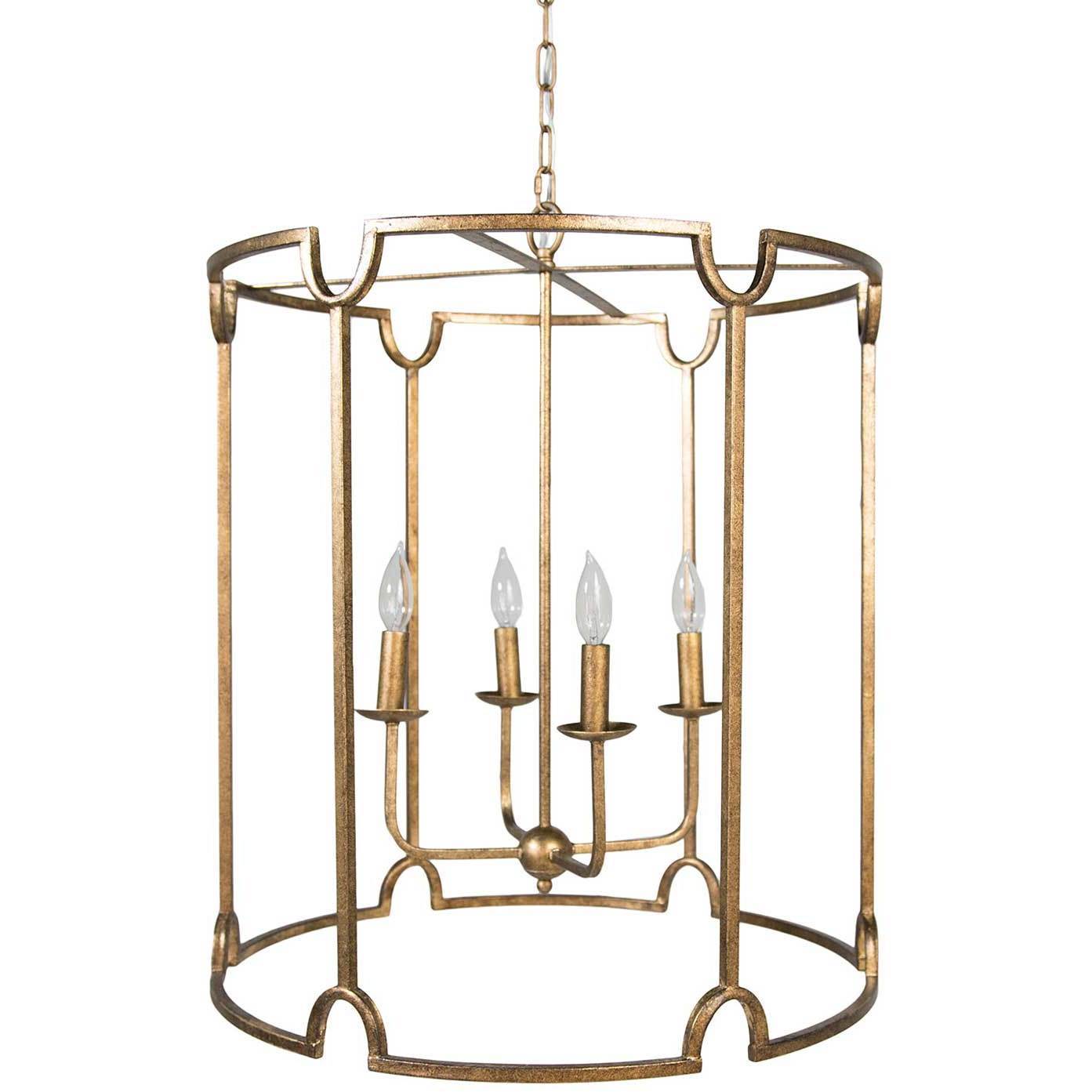 Stella 4 Light 20 inch Ashwell Gold Chandelier Ceiling Light