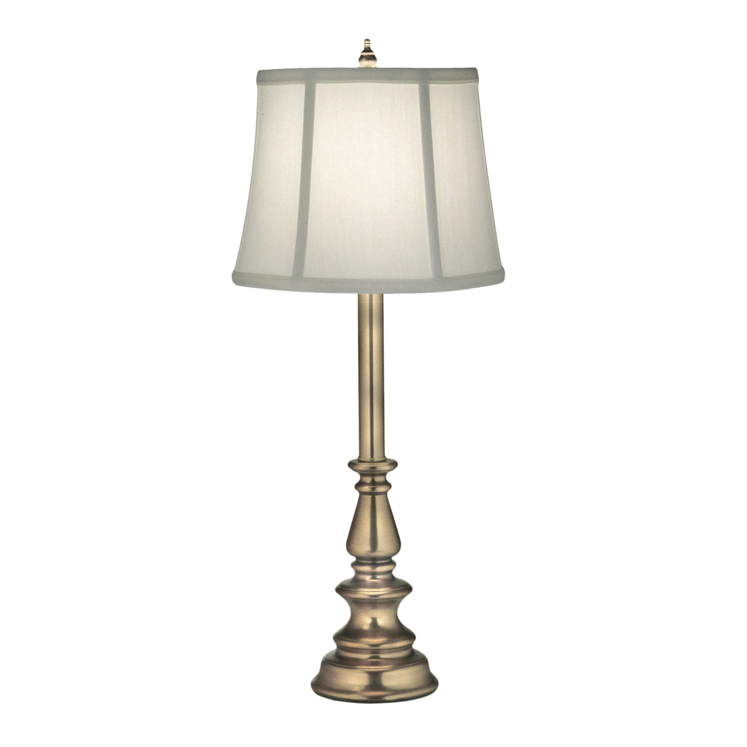 Ellie 24 inch 150 watt Antique Brass Buffet Lamp Portable Light