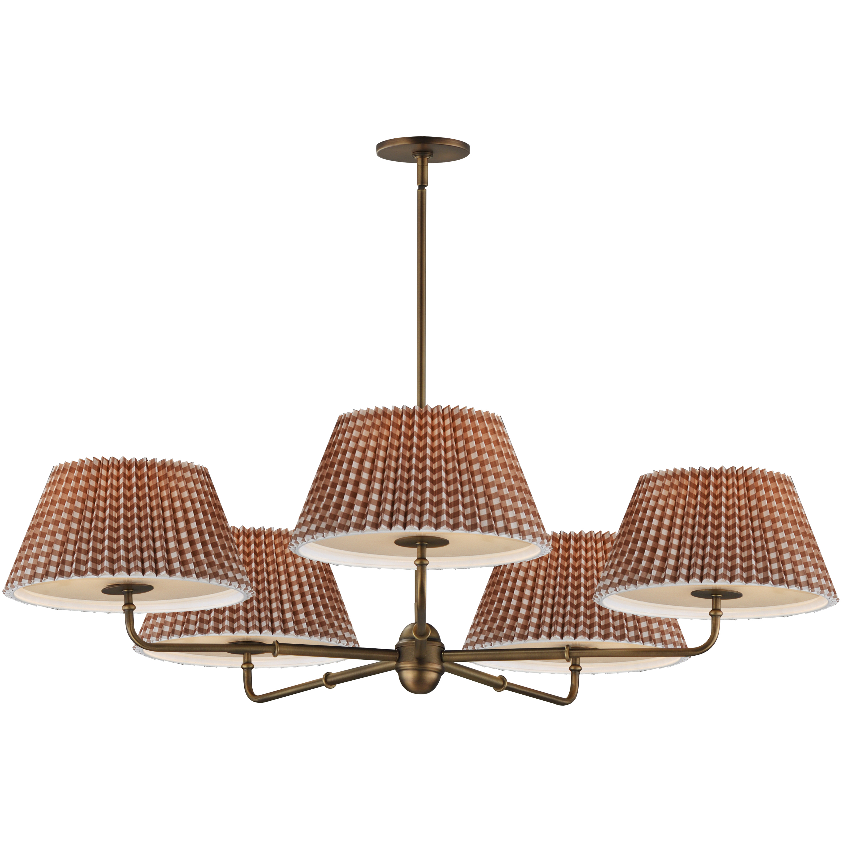 Dunbridge 5 Light 42 inch Antique Bronze Chandelier Ceiling Light