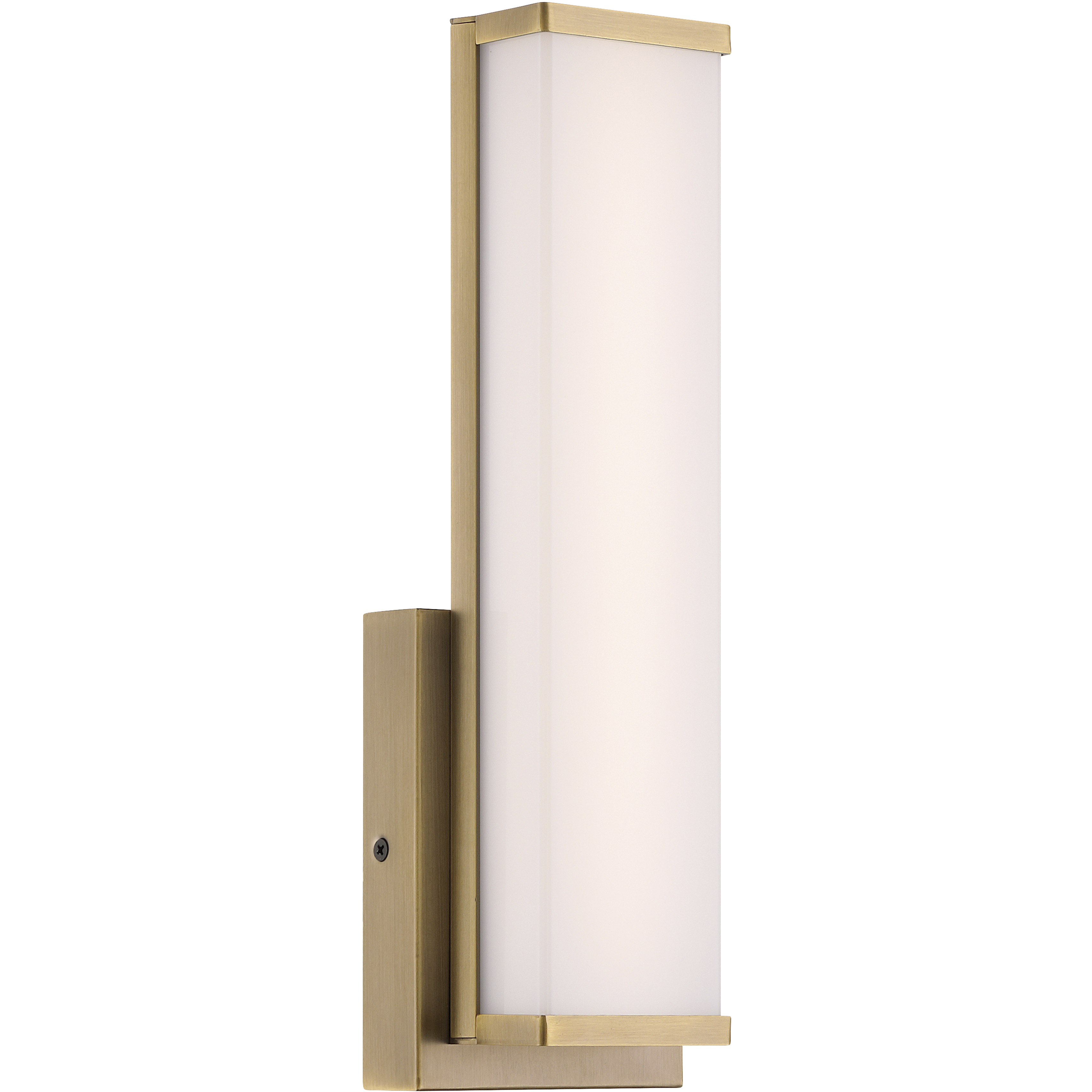 Citi Solo 4.5 inch Antique Brushed Brass Vanity/Bath Bar Wall Light