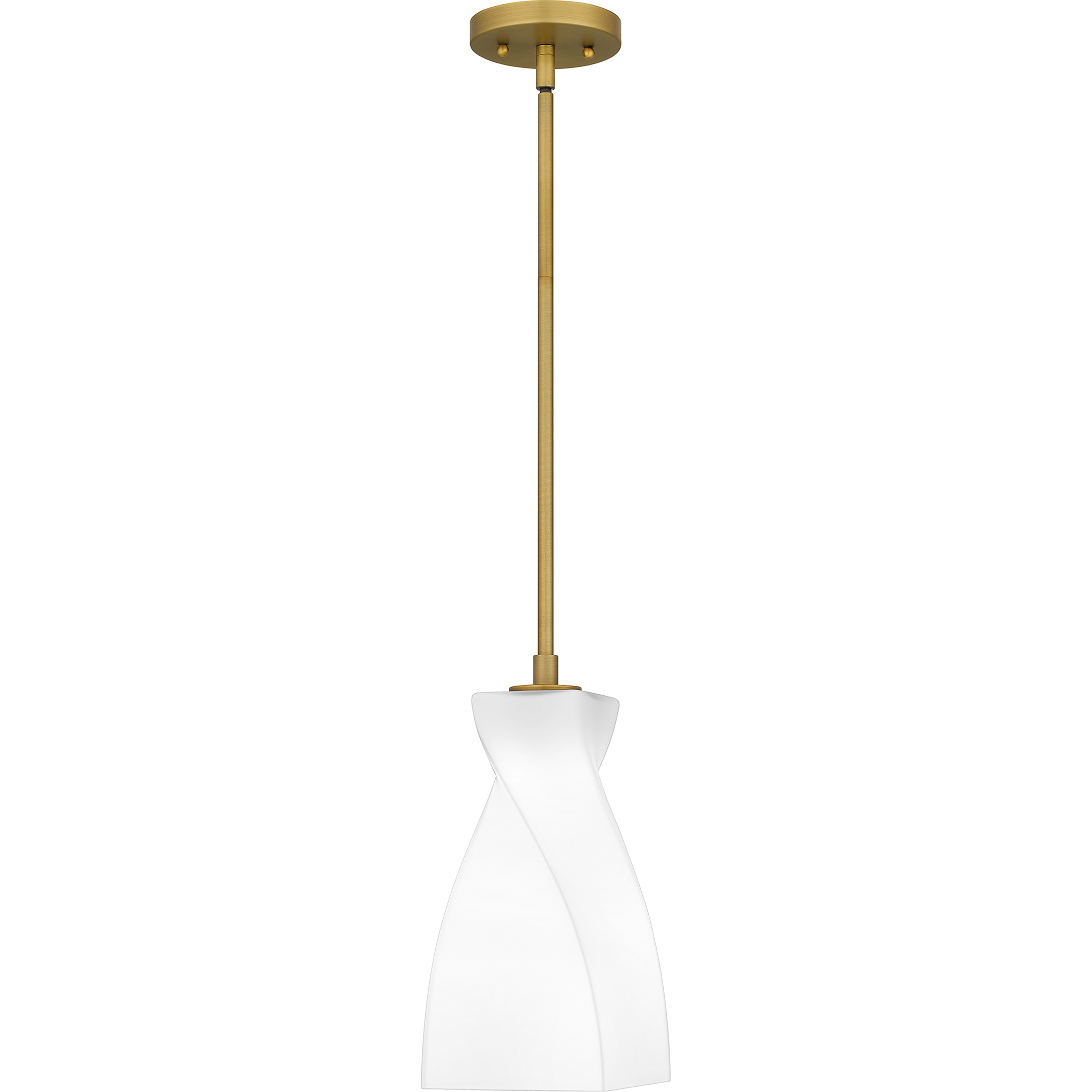 Stetson 1 Light 6 inch Brushed Gold Mini Pendant Ceiling Light, Small