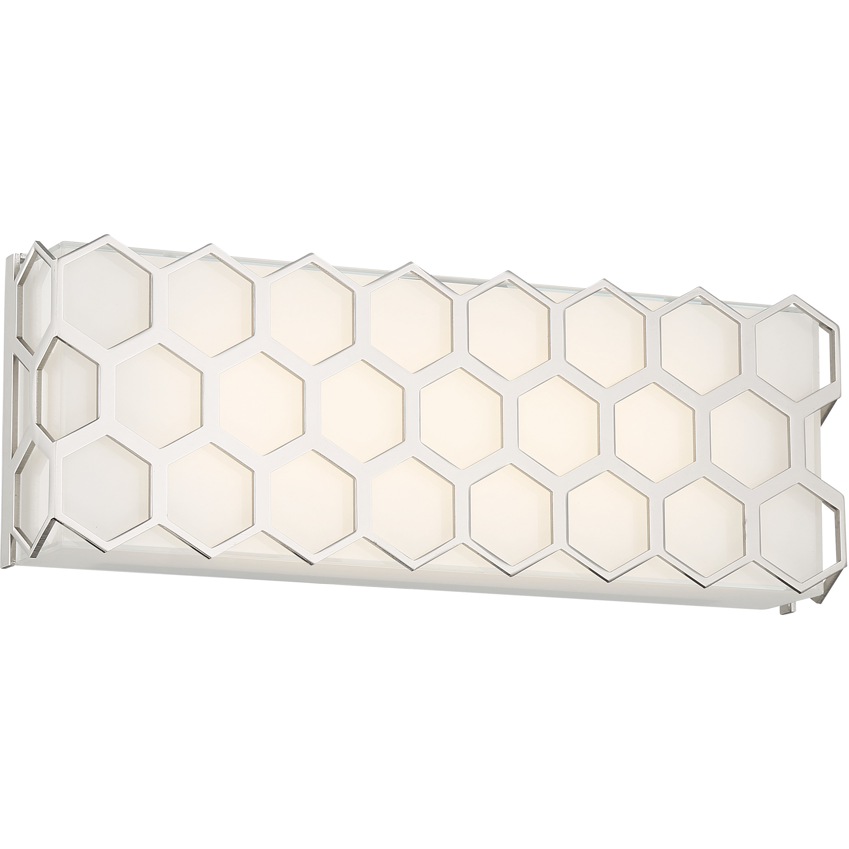 Missing Link LED 15.25 inch Polished Nickel Bath Vanity Light Wall Light