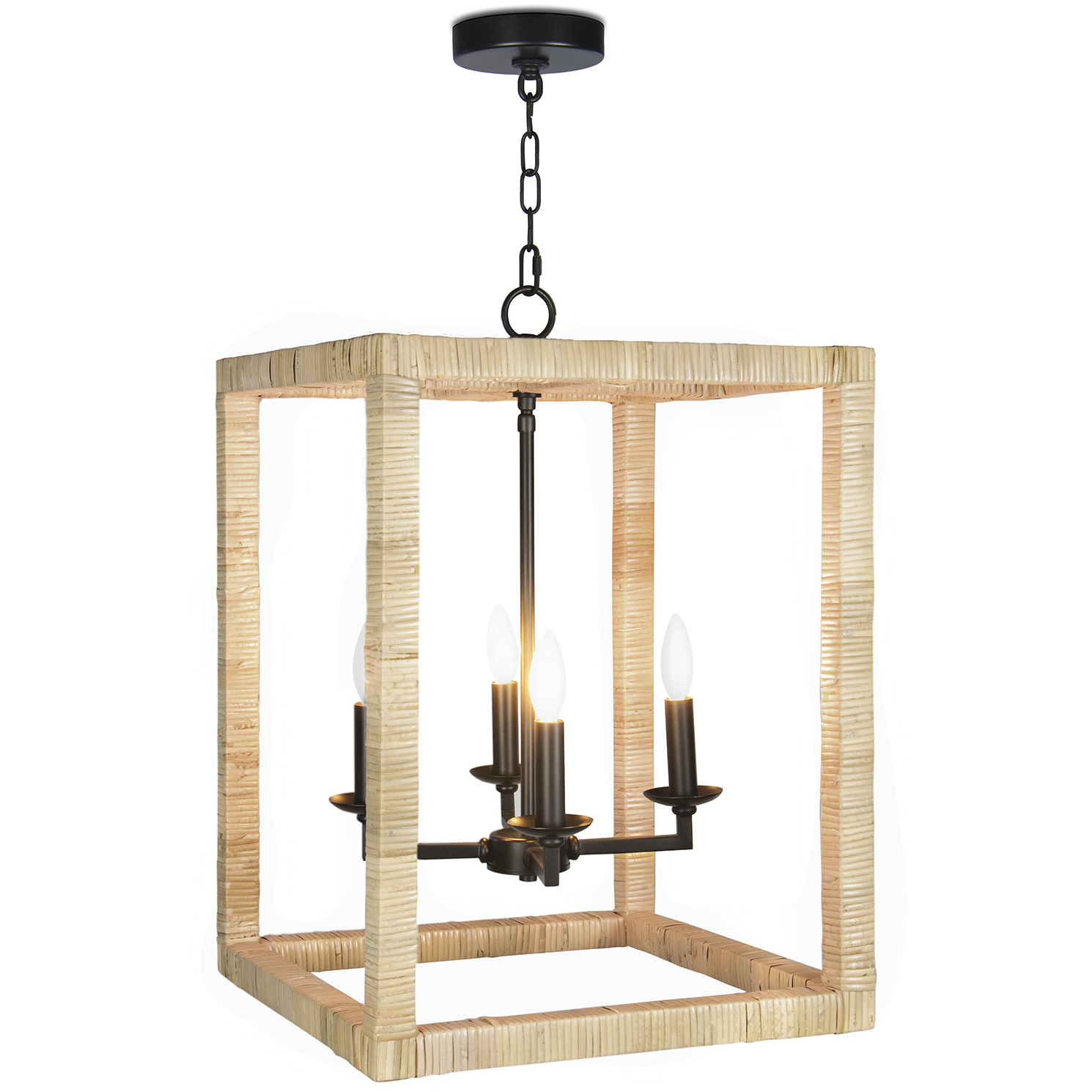 Newport 4 Light 17 inch Natural Ceiling Lantern Ceiling Light, Large