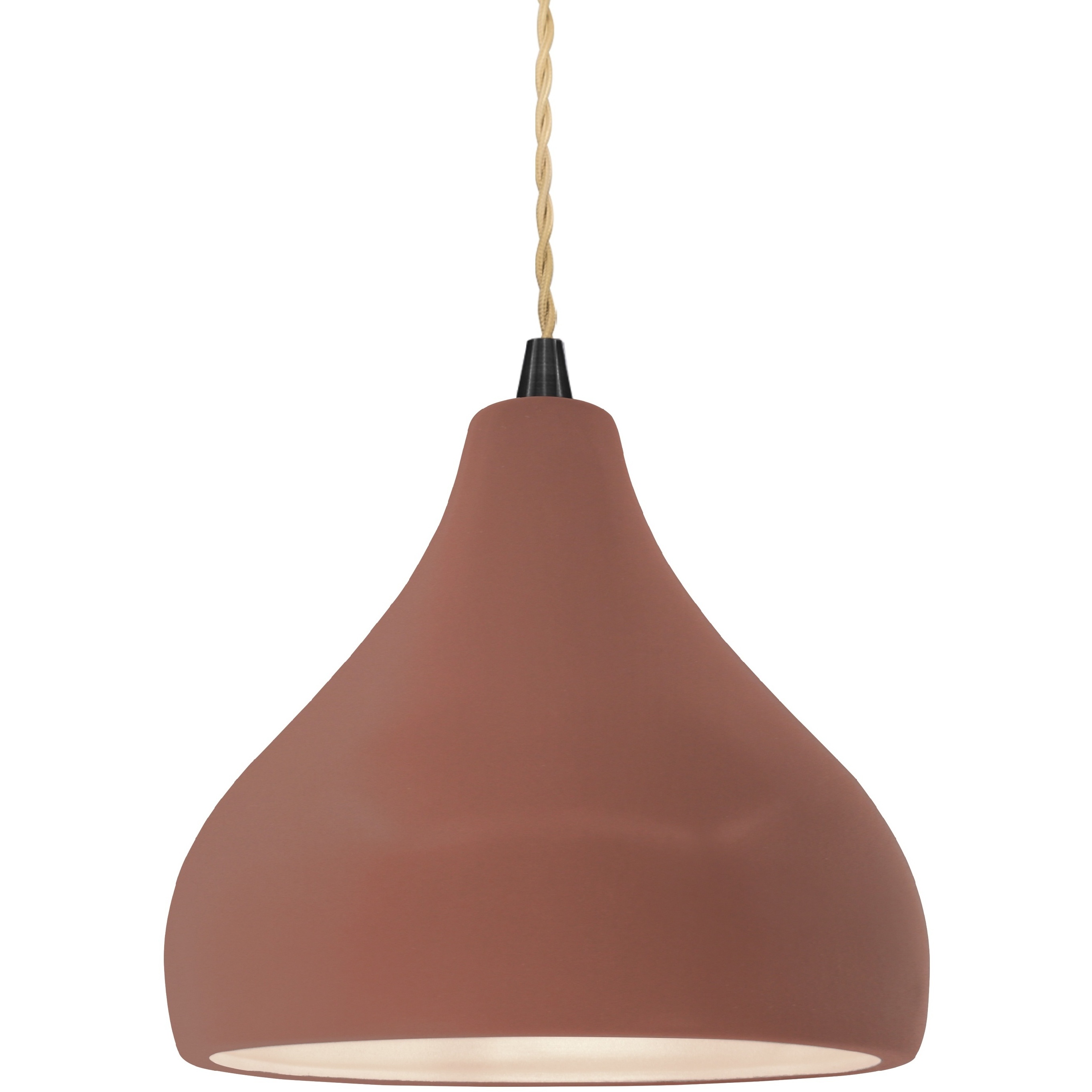 Radiance 1 Light 8 inch Canyon Clay and Matte Black Pendant Ceiling Light