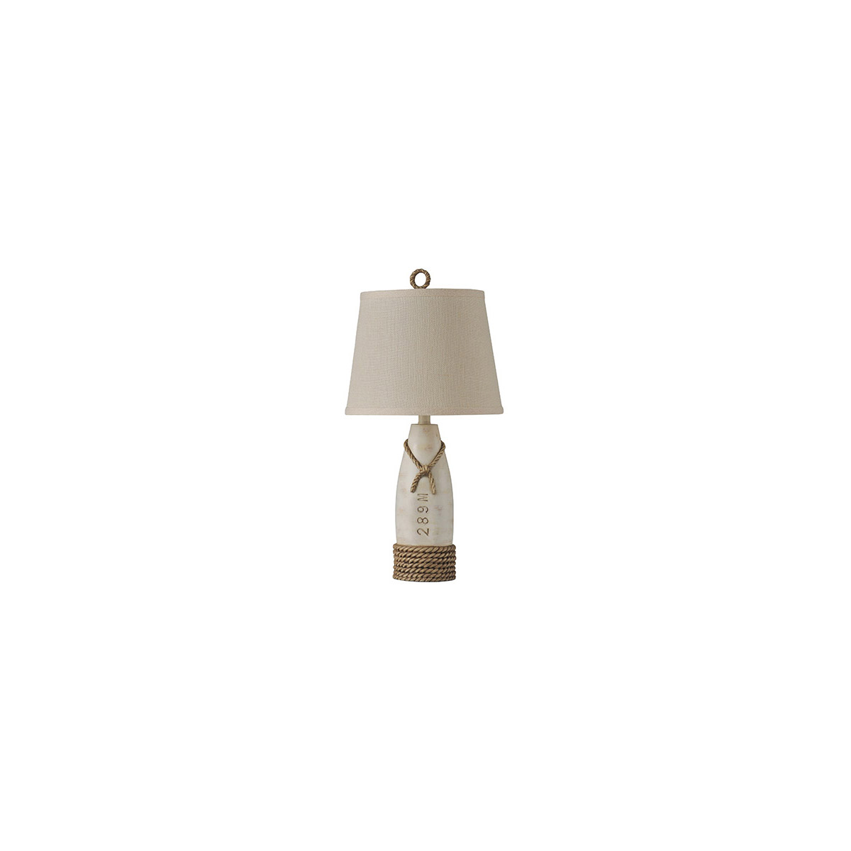 Signature 26.25 inch 100 watt Distressed White Table Lamp Portable Light
