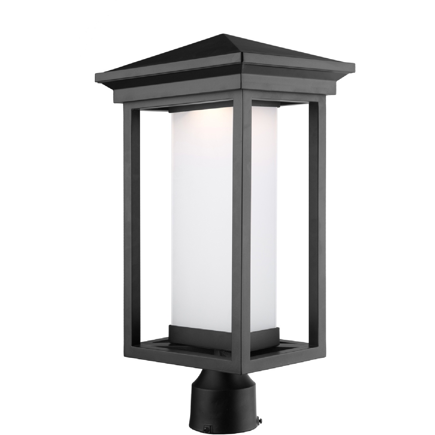 Overbrook LED 20 inch Black Outdoor Post Lantern
