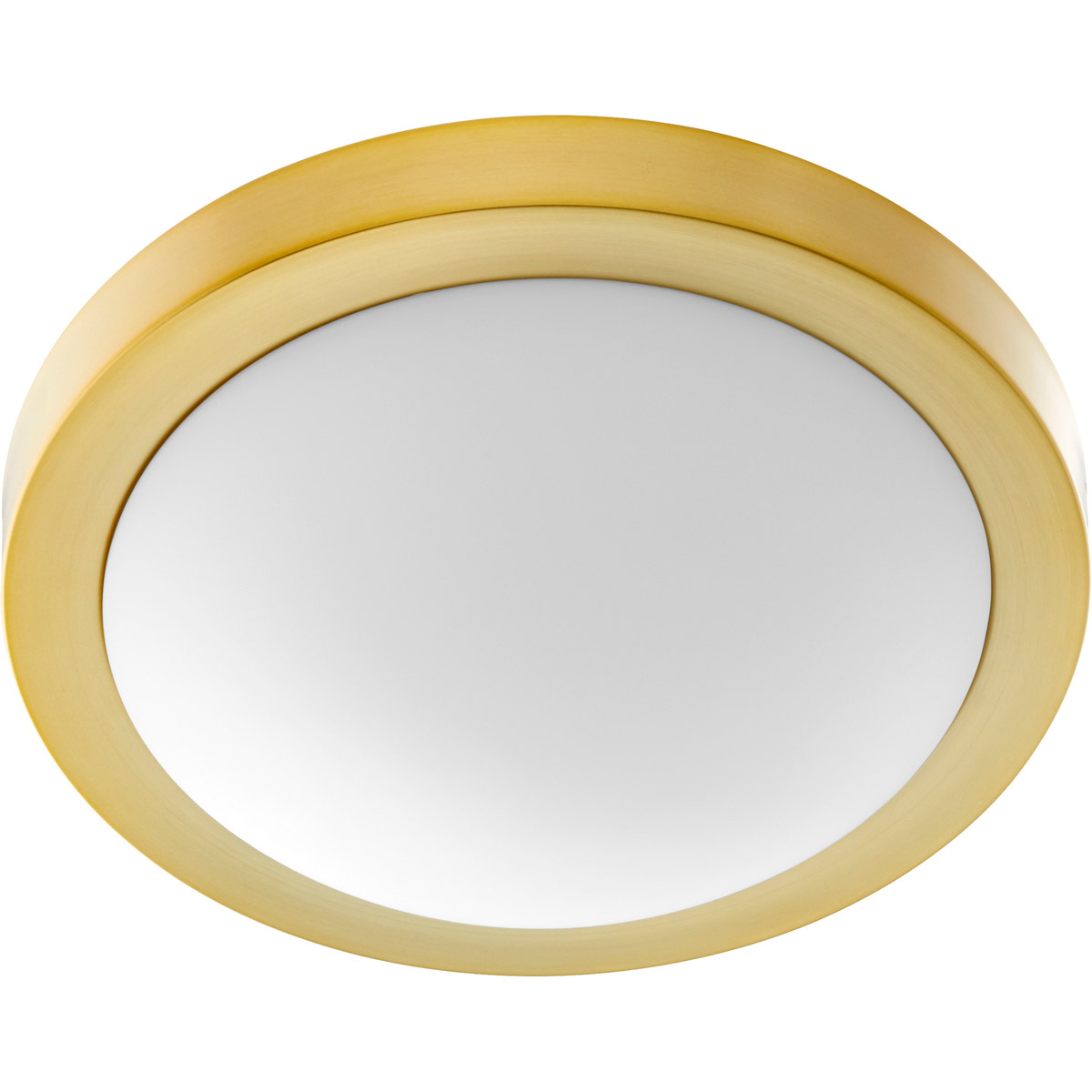 Contempo 2 Light 13 inch Aged Brass Flush Mount Ceiling Light