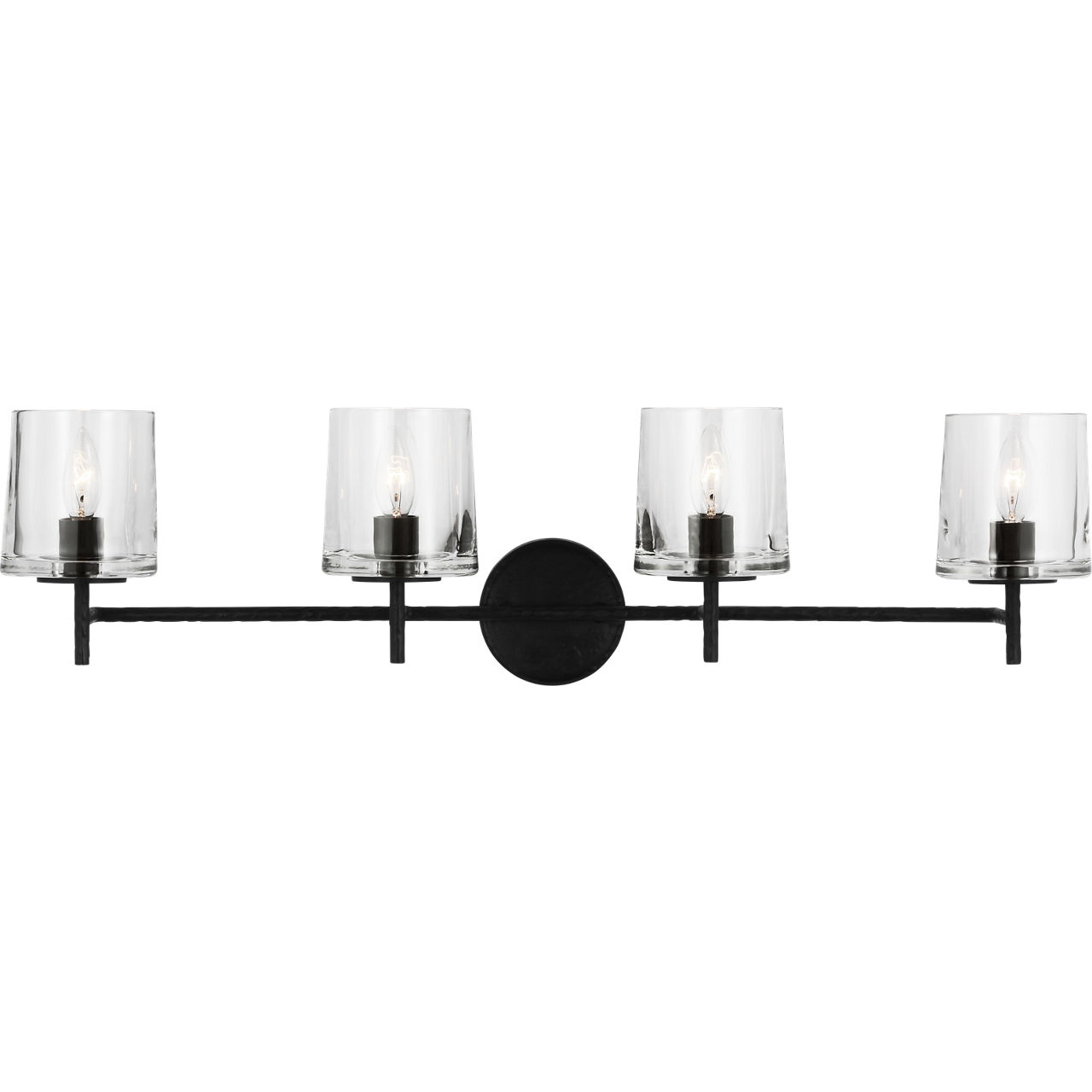 ED Ellen DeGeneres Marietta 4 Light 33.63 inch Aged Iron Vanity Light Wall Light