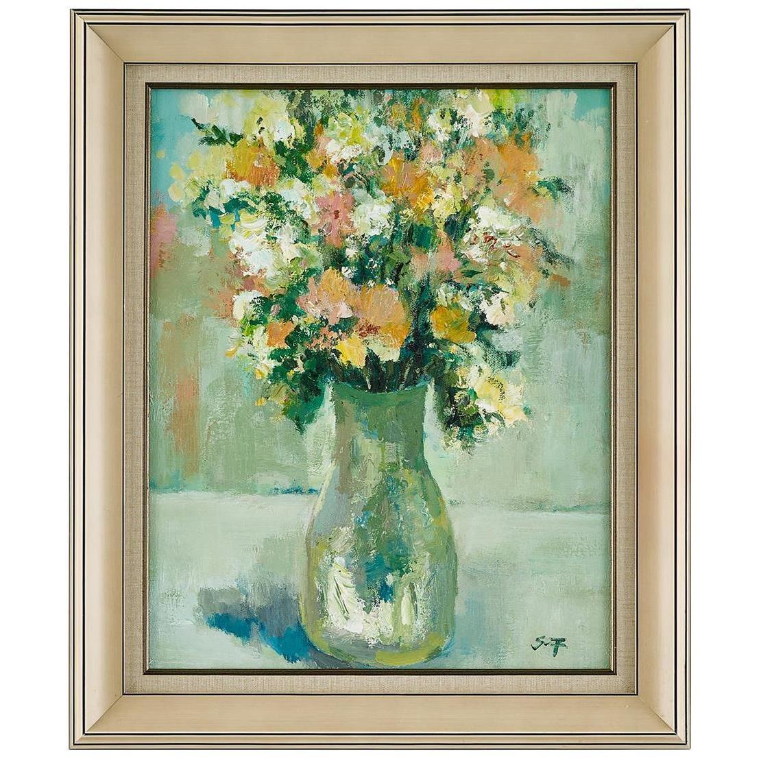 Shi Fei's Tranquil 25 X 21 inch Oils and Original Art