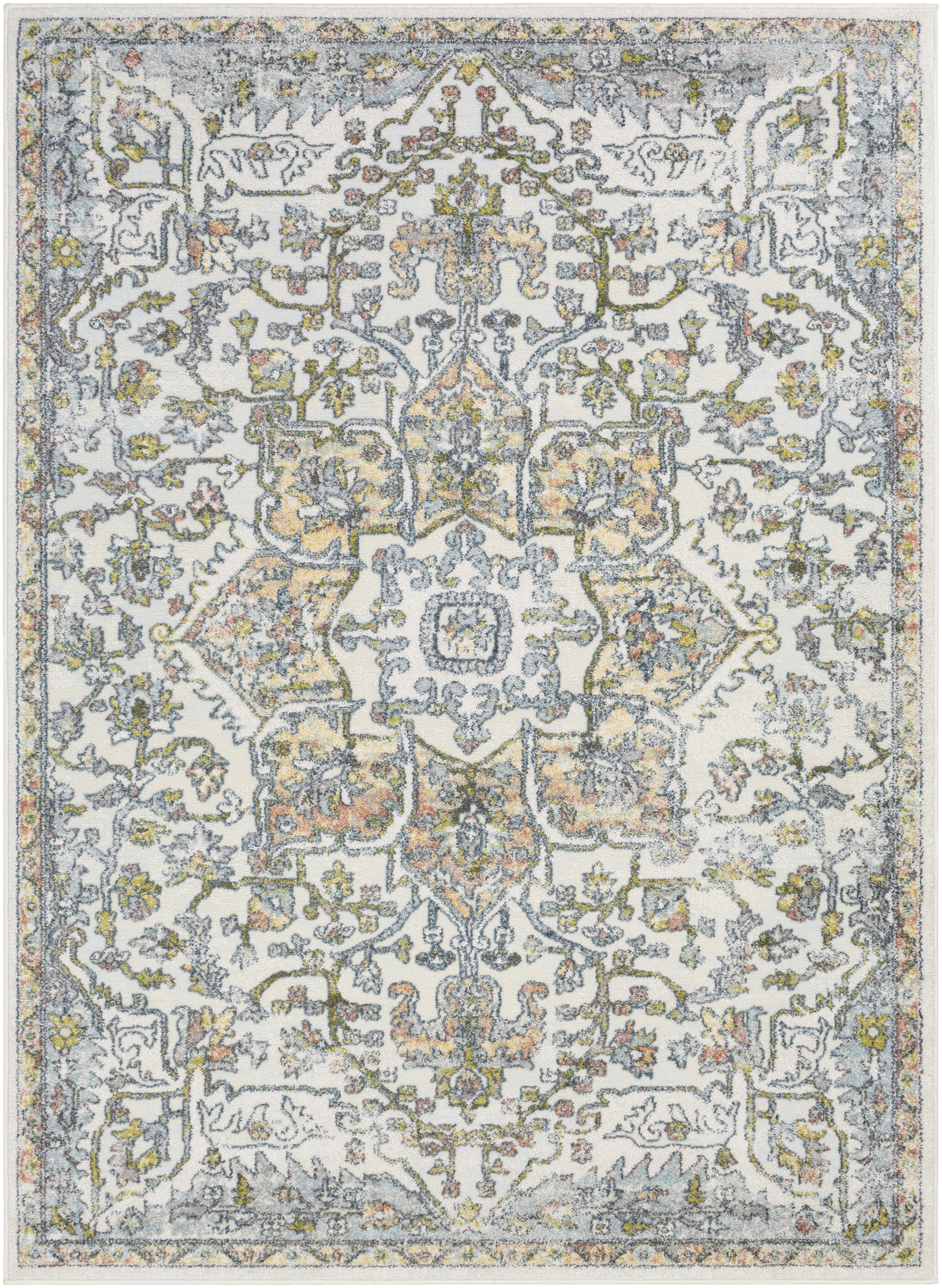 New Mexico 87 X 63 inch Dark Blue Rug in 5 x 8, Rectangle
