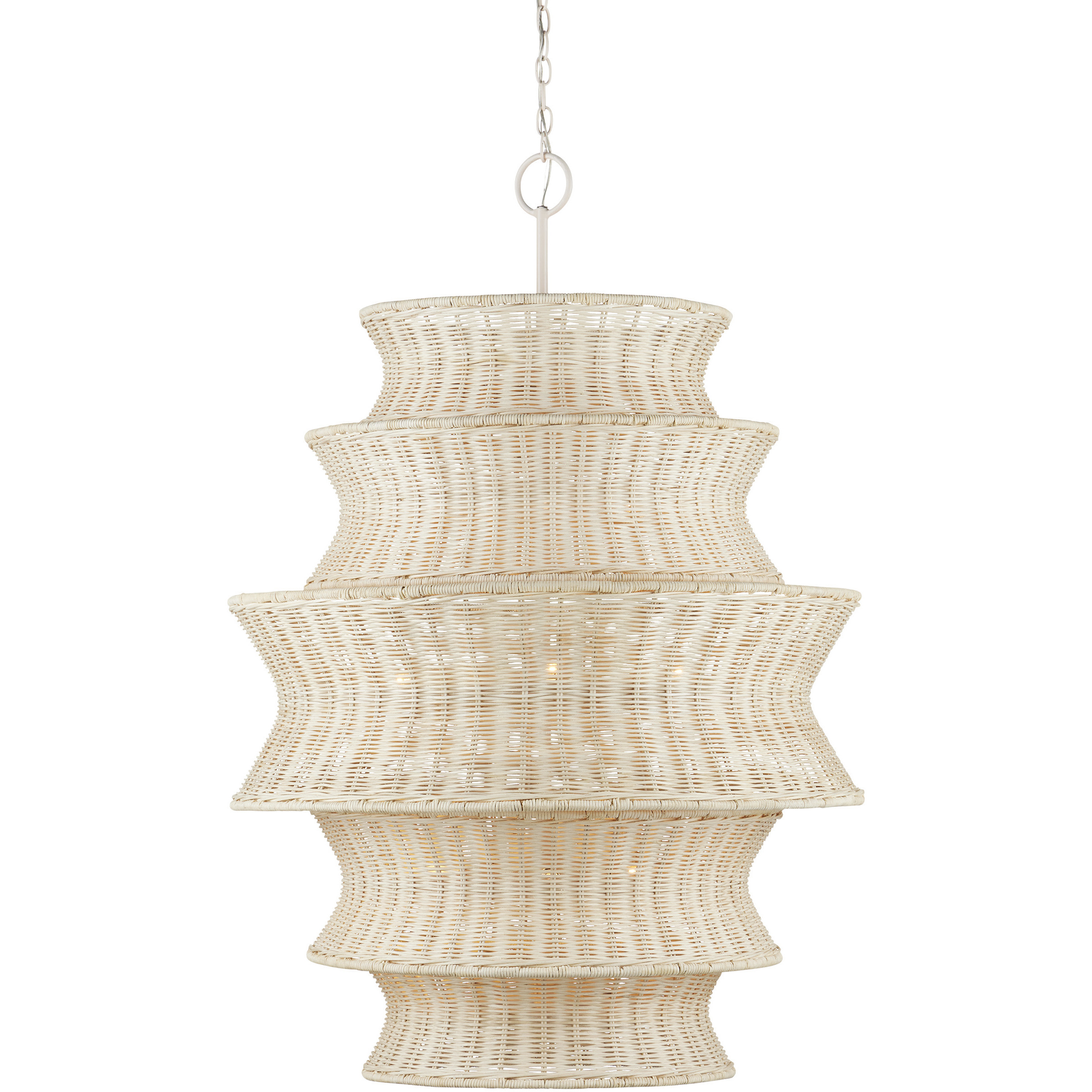 Phebe 9 Light 32 inch Vanilla Chandelier Ceiling Light, Large