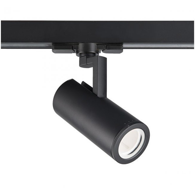 Paloma 1 Light 120 Black Track Head Ceiling Light in 90, 2700K