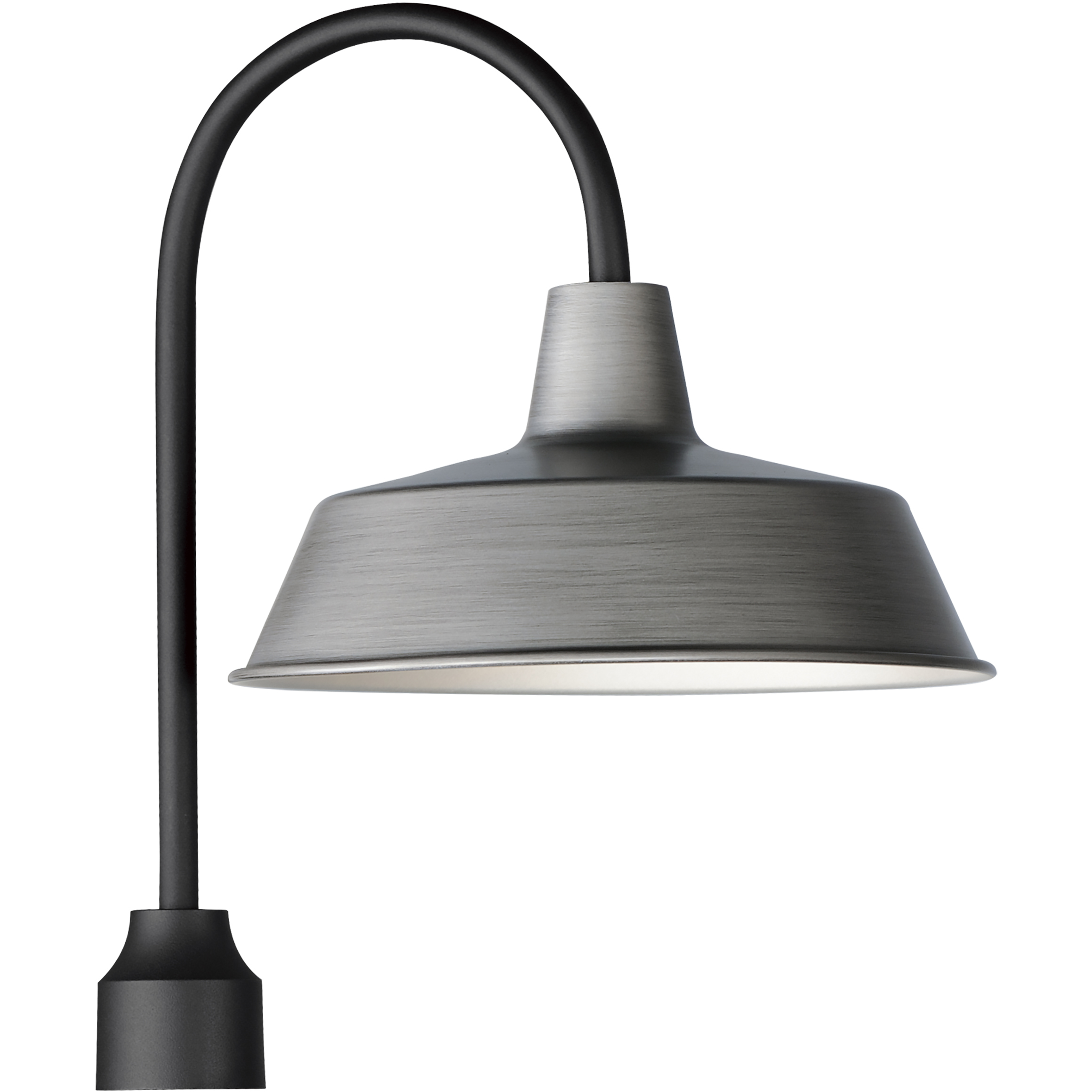 Pier M 1 Light 20.25 inch Weathered Zinc and Black Outdoor Post Lantern, Post Lantern