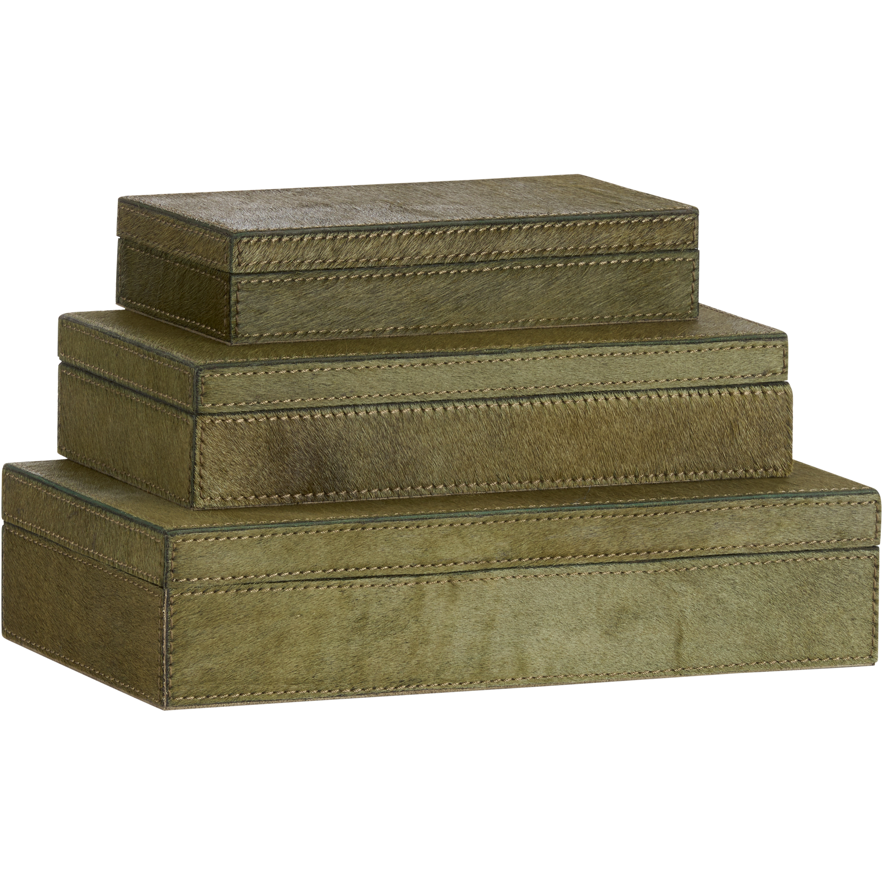 Floyd 12 inch Green Boxes, Set of 3