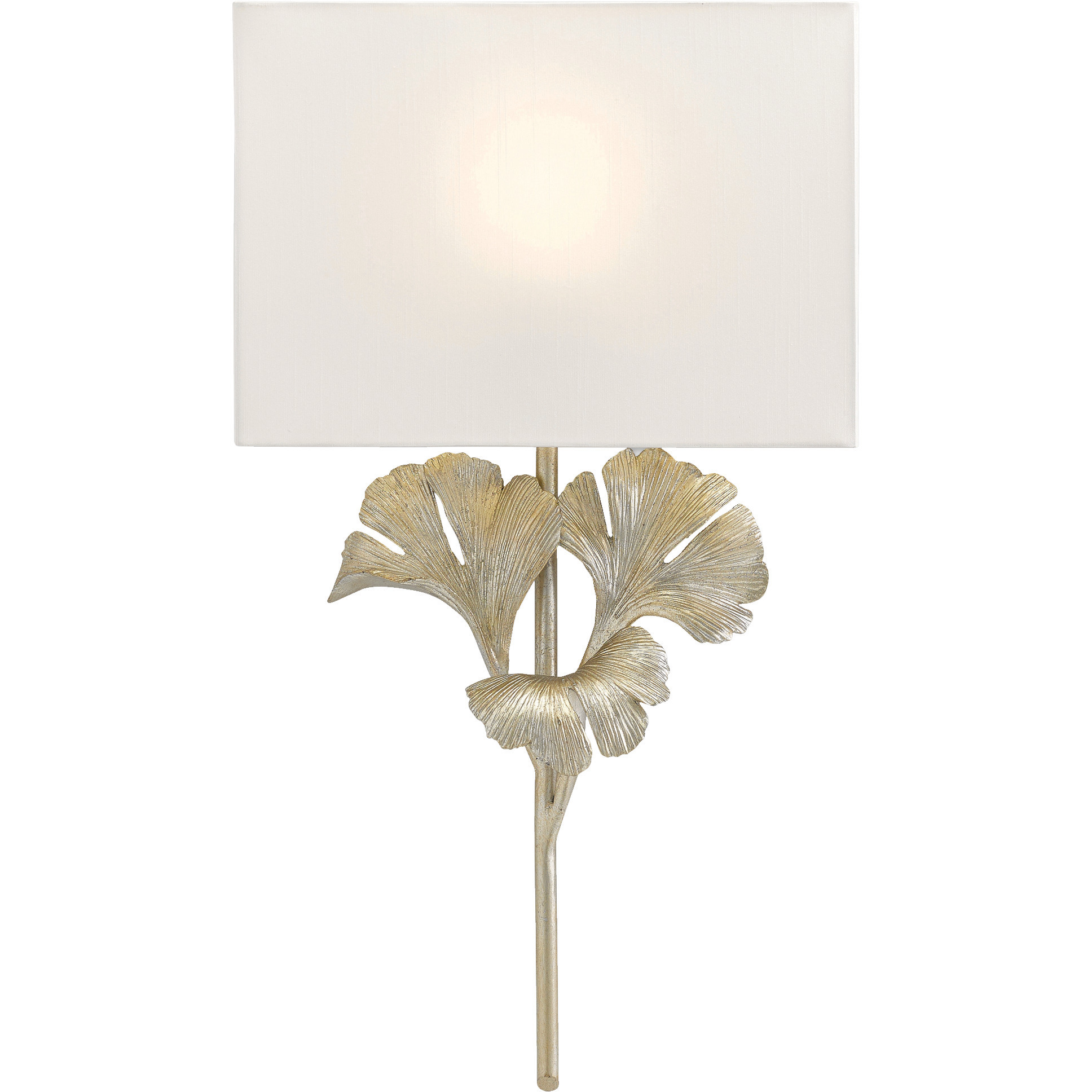 Gingko 1 Light 14 inch Distressed Silver Leaf ADA Wall Sconce Wall Light