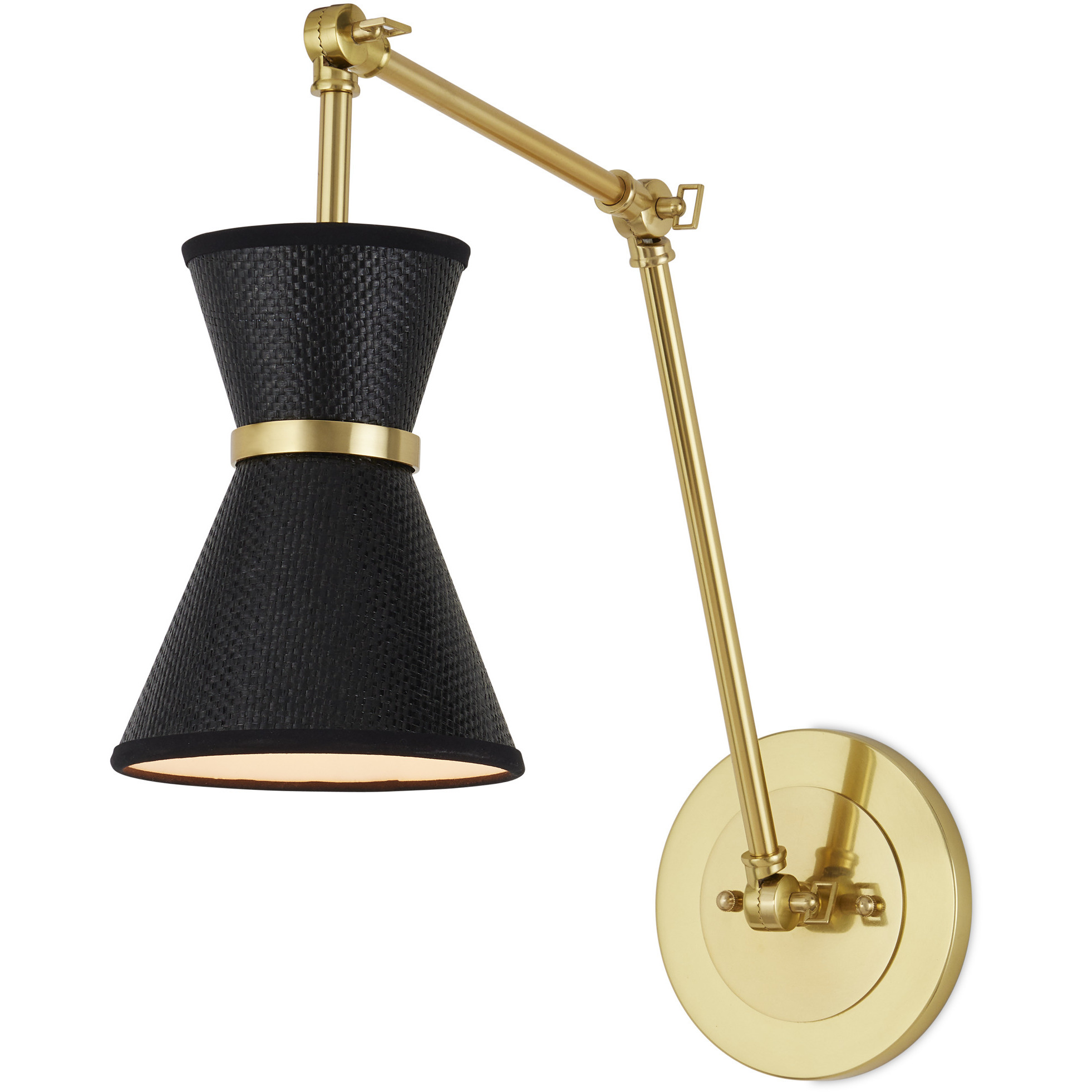 Avignon 1 Light 6 inch Black Wall Sconce Wall Light, Suzanne Duin Collection