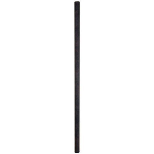 Smooth 84 inch Rust Outdoor Direct Burial Pole, Smooth