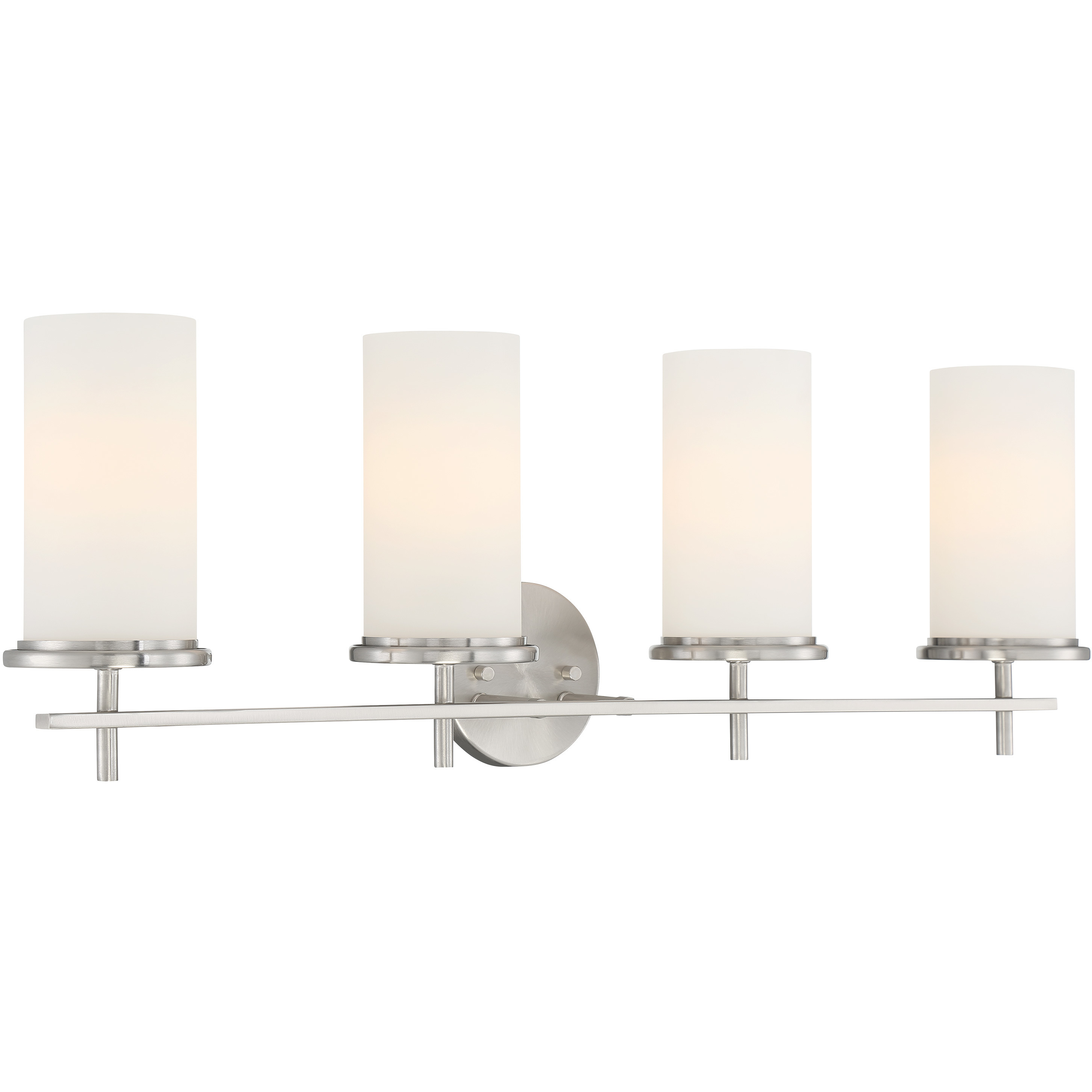 Haisley 4 Light 32 inch Brushed Nickel Bath Light Wall Light