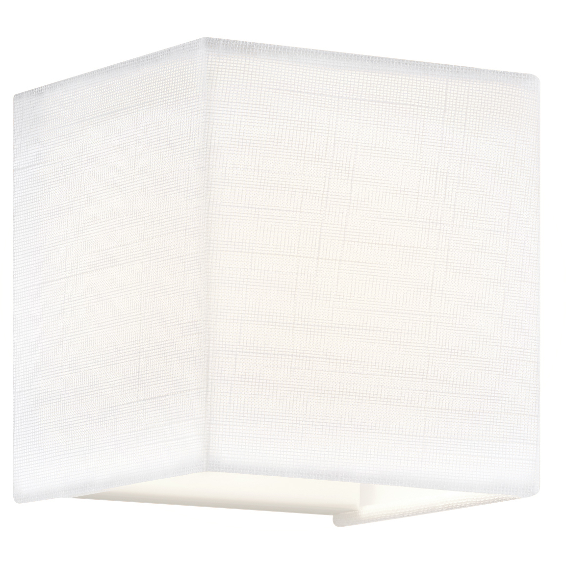 Textile Collection - Marco Family 4.25 inch White Linen ADA Wall Sconce Wall Light, EVOLV