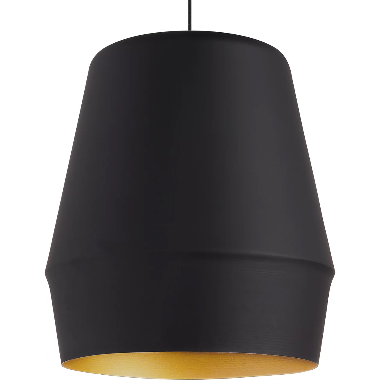 Allea 1 Light 12.6 inch Black/Gold Pendant Ceiling Light in Incandescent