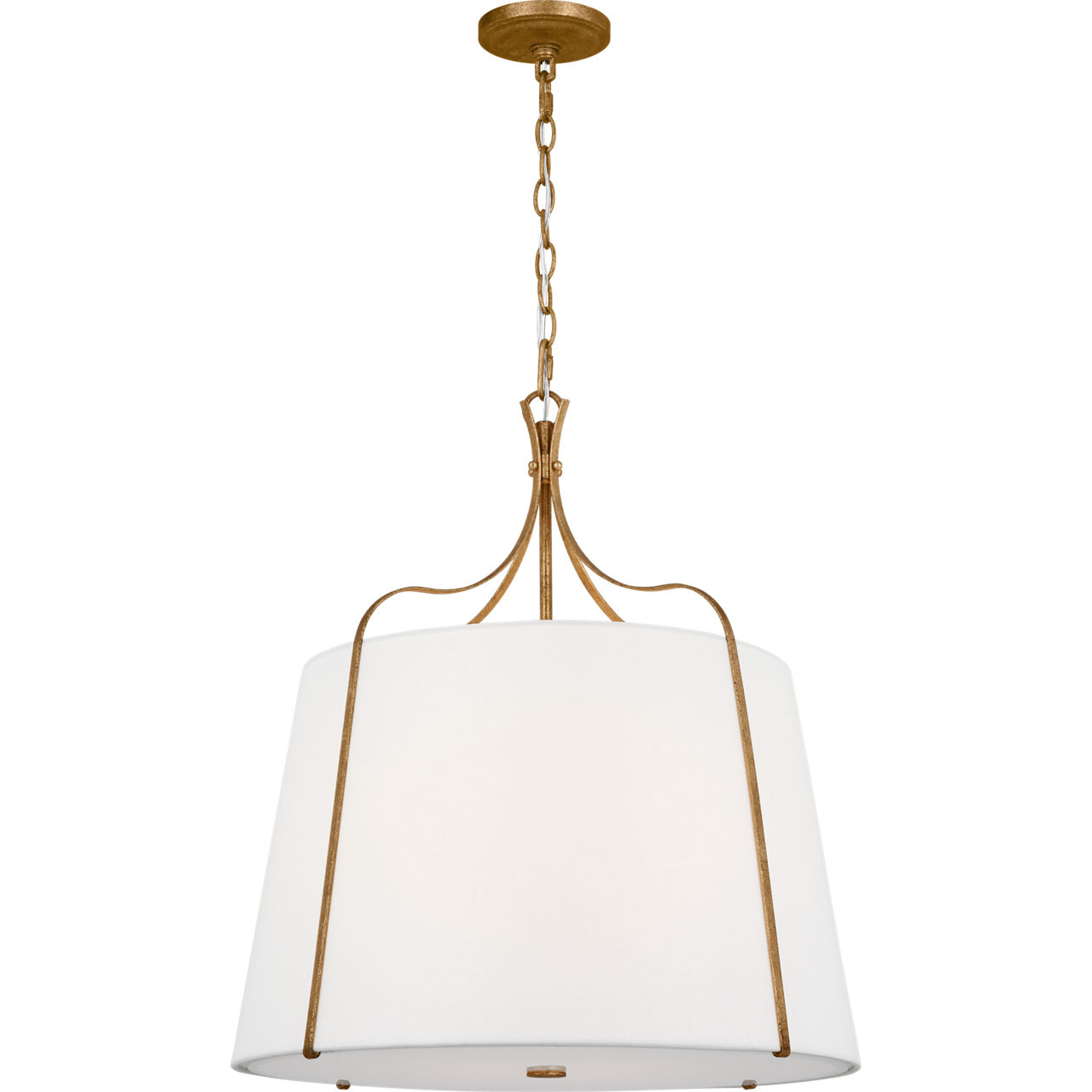 AH by Alexa Hampton Leander 4 Light Antique Gild Pendant Ceiling Light