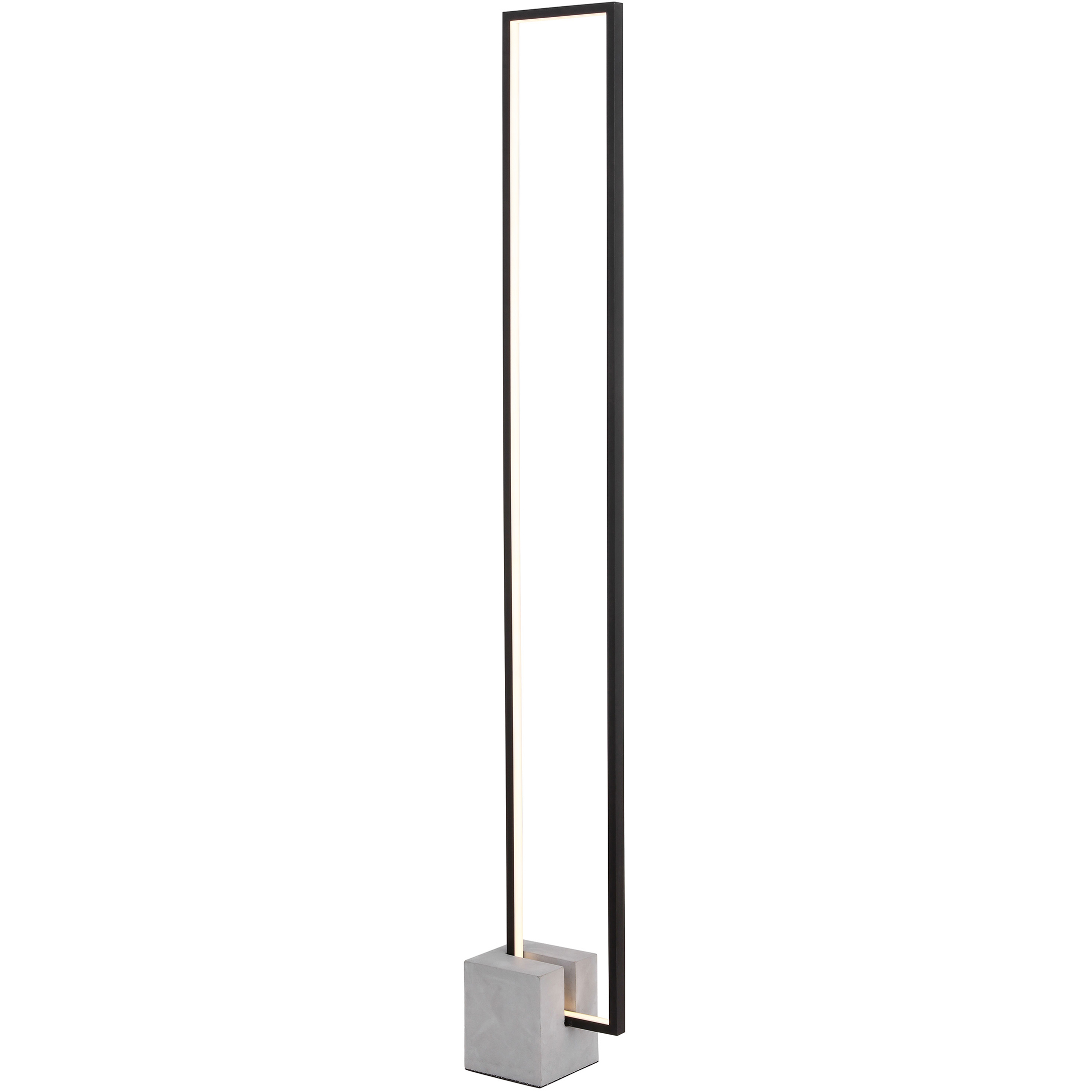 Dainolite FLN LEDF55 MB Florence 54.75 inch 34 watt Matte Black Decorative Floor Lamp Portable Light