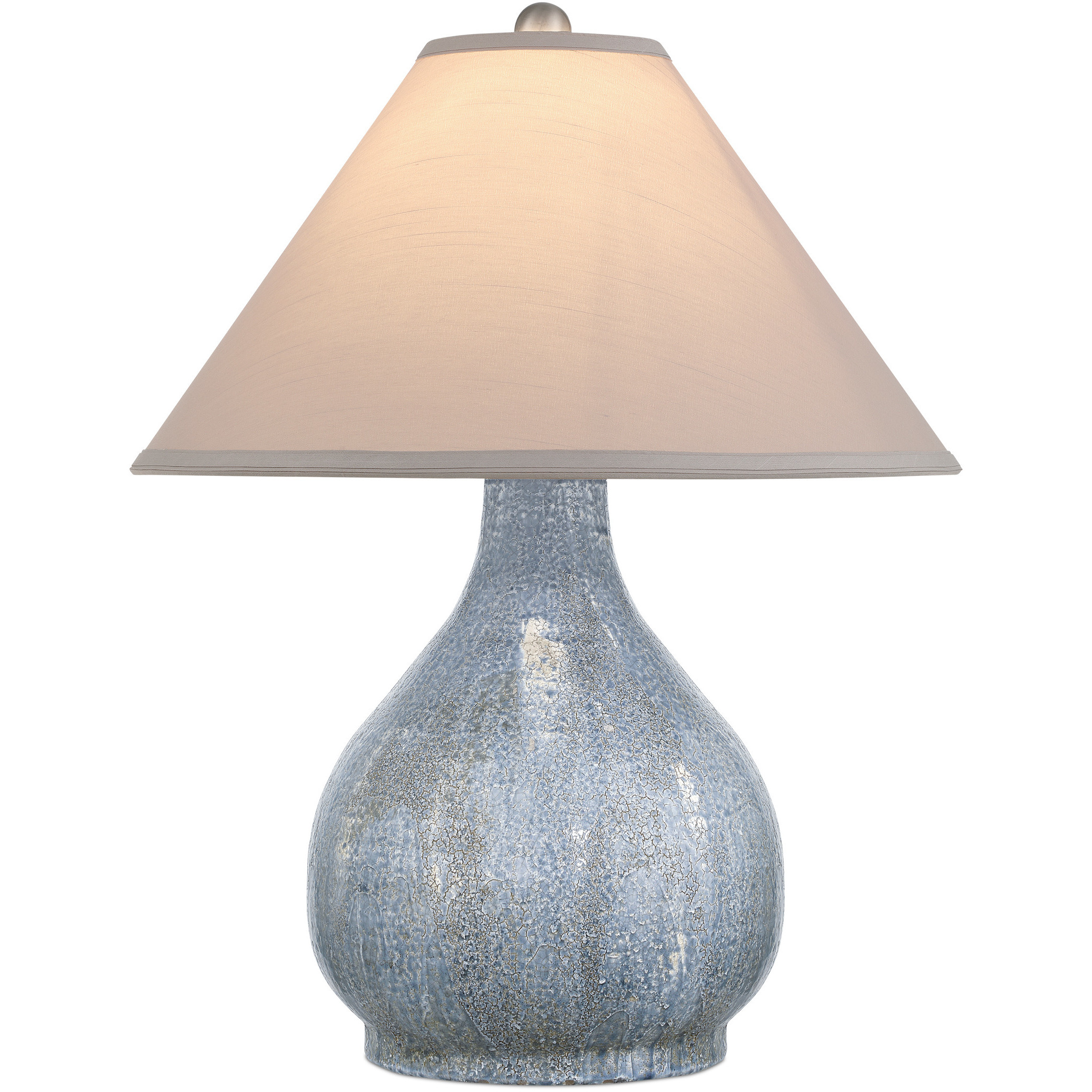 Malin 24.75 inch 100 watt Gray and Blue Table Lamp Portable Light