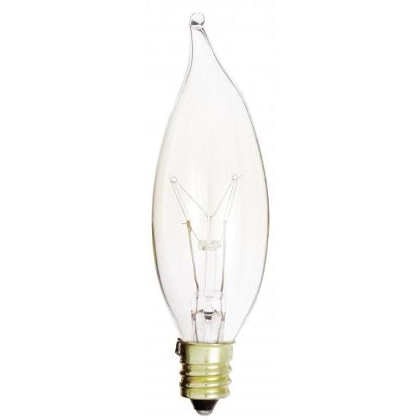 Lumos Incandescent CA8 Candelabra E12 15 watt 120V 2700K Light Bulb