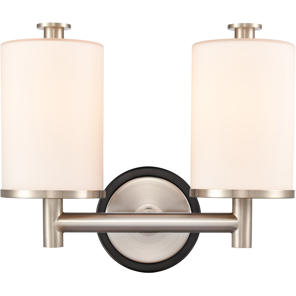 Marlowe 2 Light 13.63 inch Black Satin Nickel Bath Vanity Light Wall Light