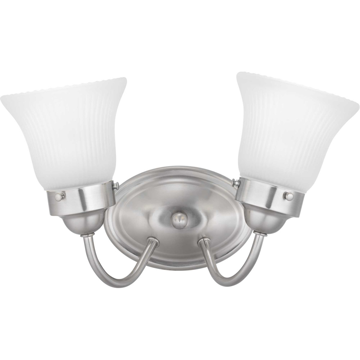 Clarence 2 Light 11.75 inch Brushed Nickel Bath Vanity Wall Light