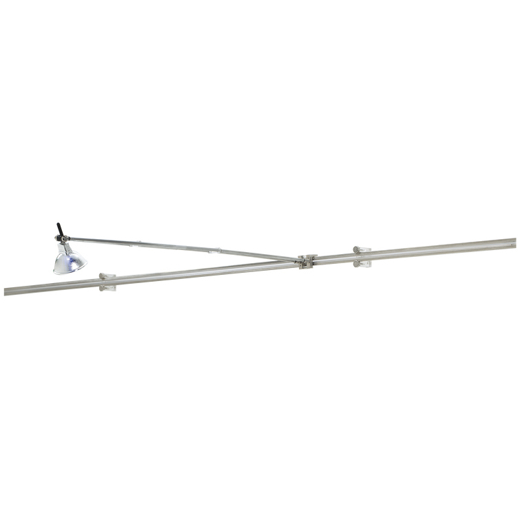 Telescope 1 Light Satin Nickel Low-Voltage Track Head Ceiling Light