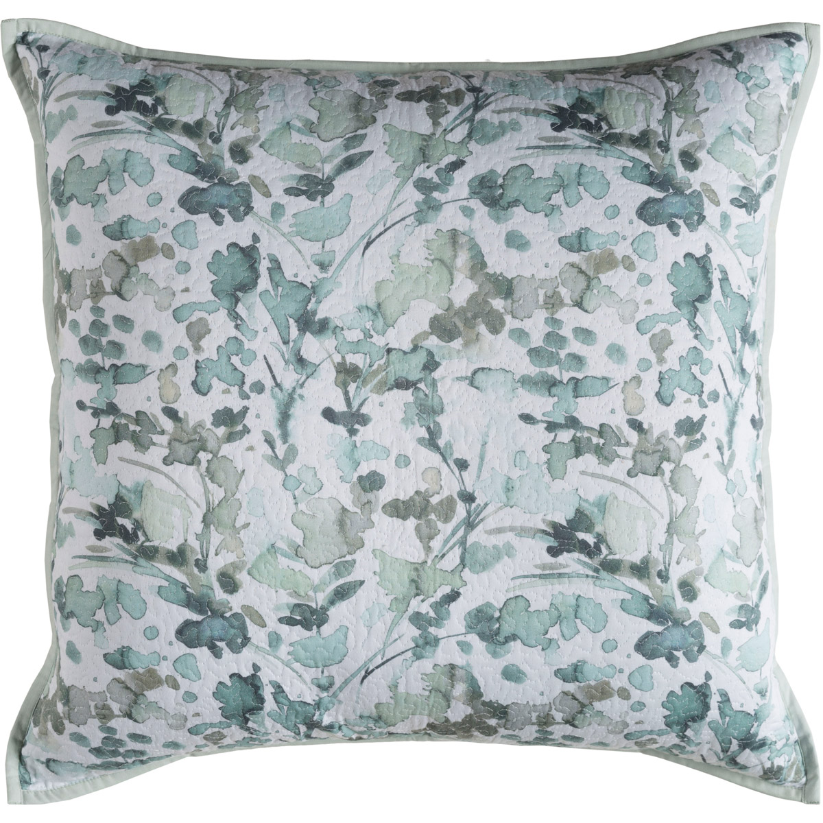 Naida 26 X 26 inch Sea Foam/White/Aqua/Teal/Navy/Light Gray Euro Sham