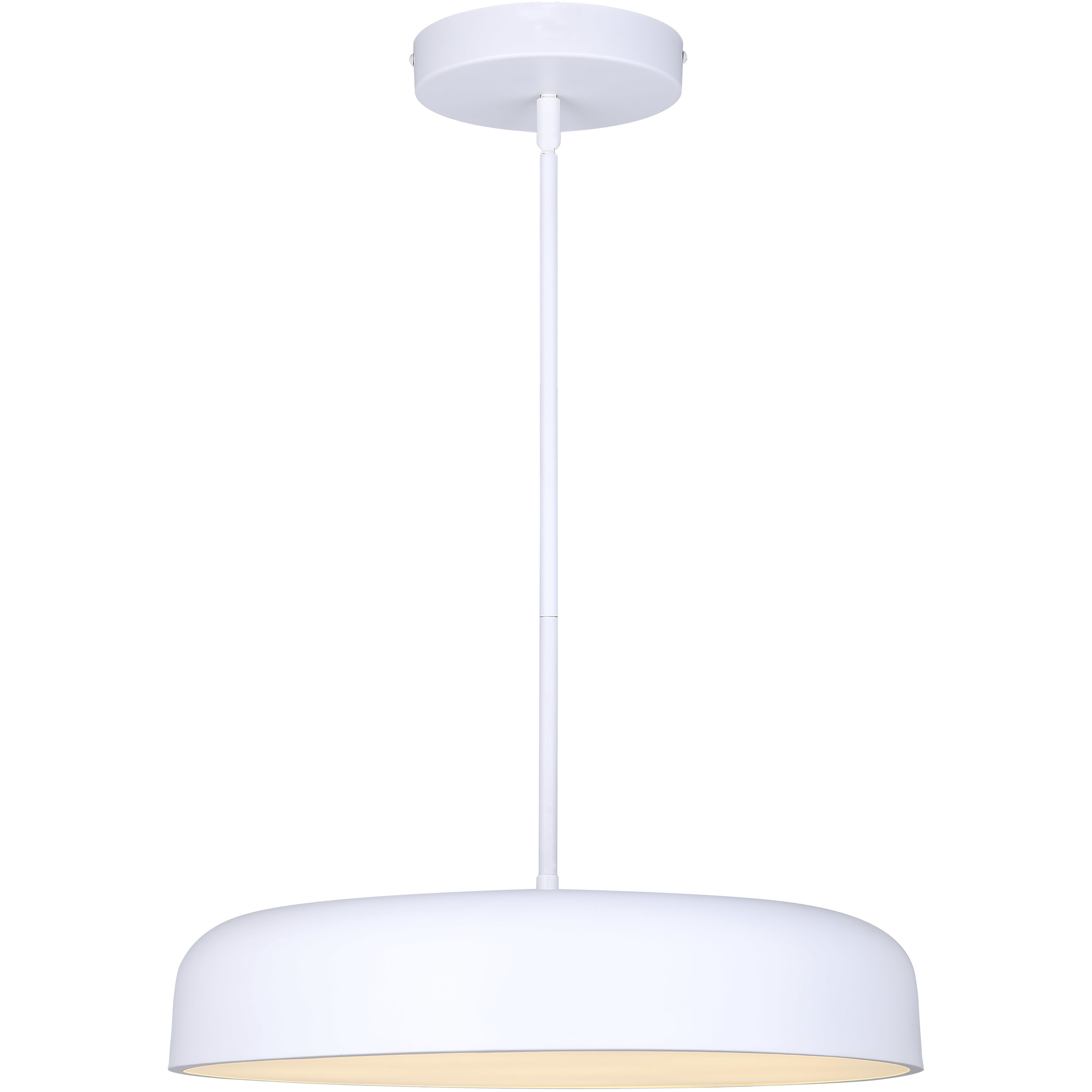 Zaria LED 18.25 inch White Chandelier Ceiling Light