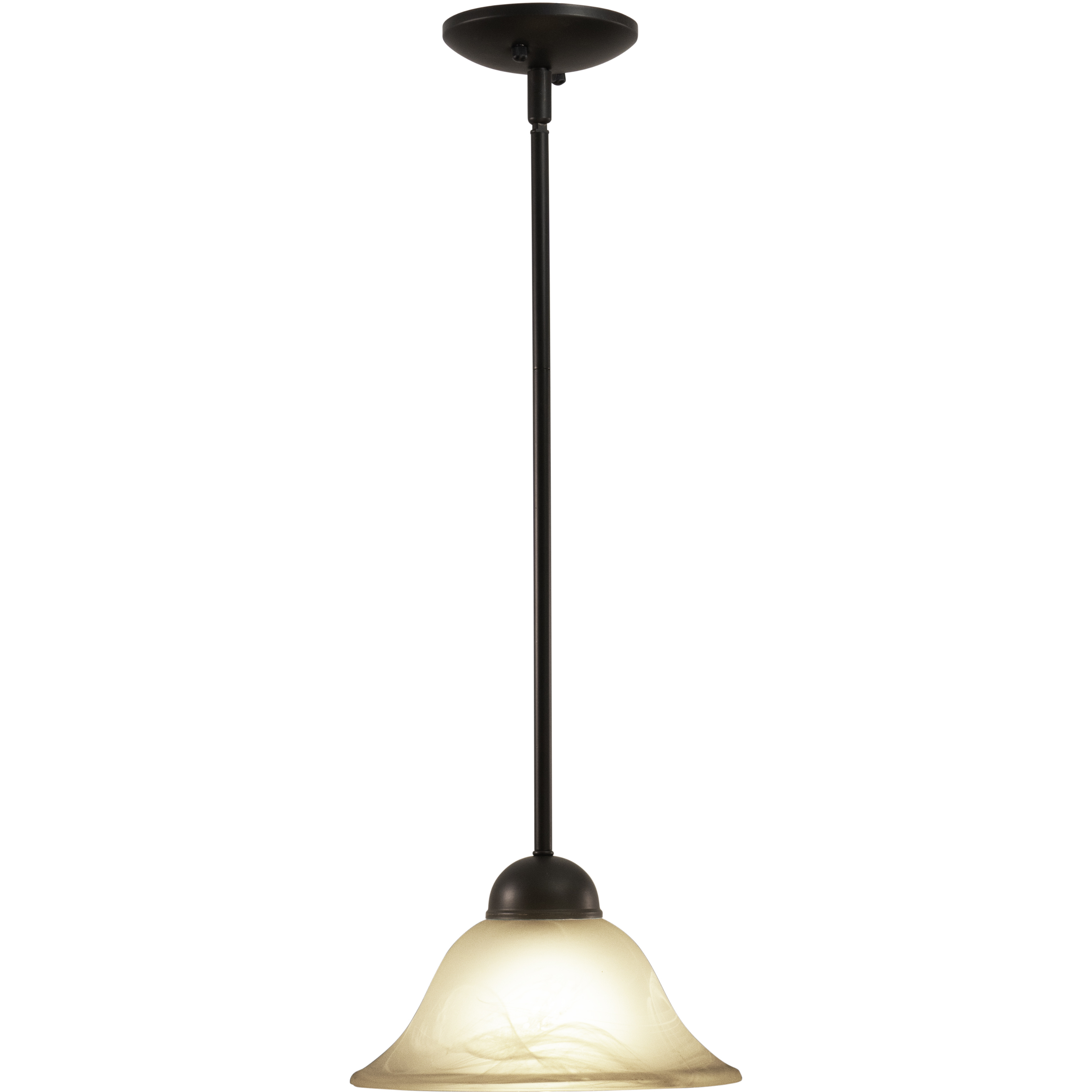 Da Vinci LED 9.75 inch Oil Burnished Bronze Mini Pendant Ceiling Light