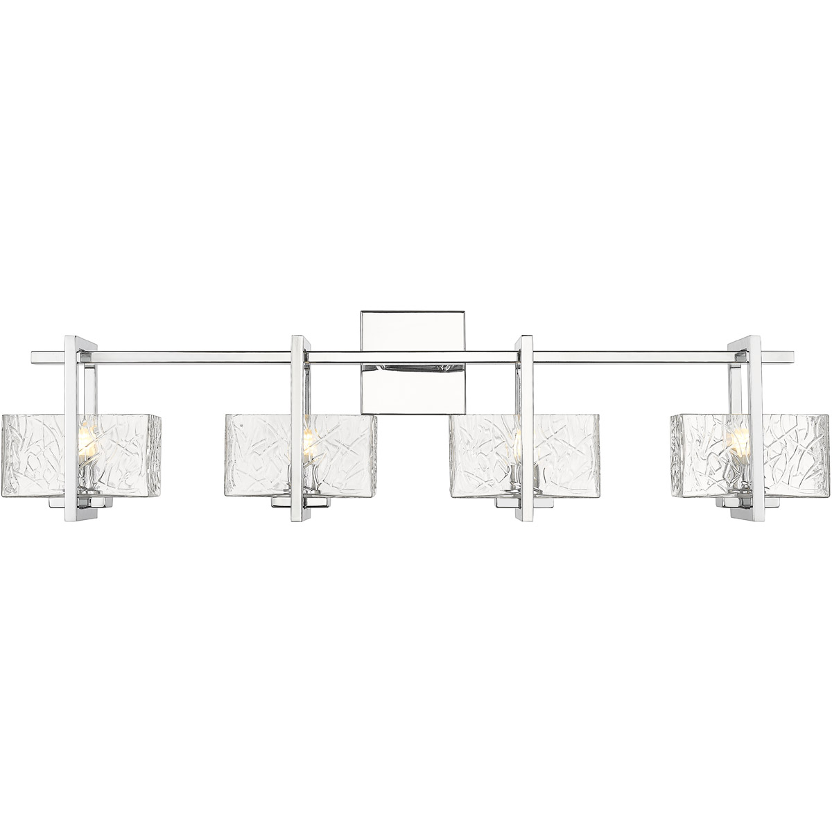 Striate LED 33 inch Polished Chrome Bath Vanity Light Wall Light