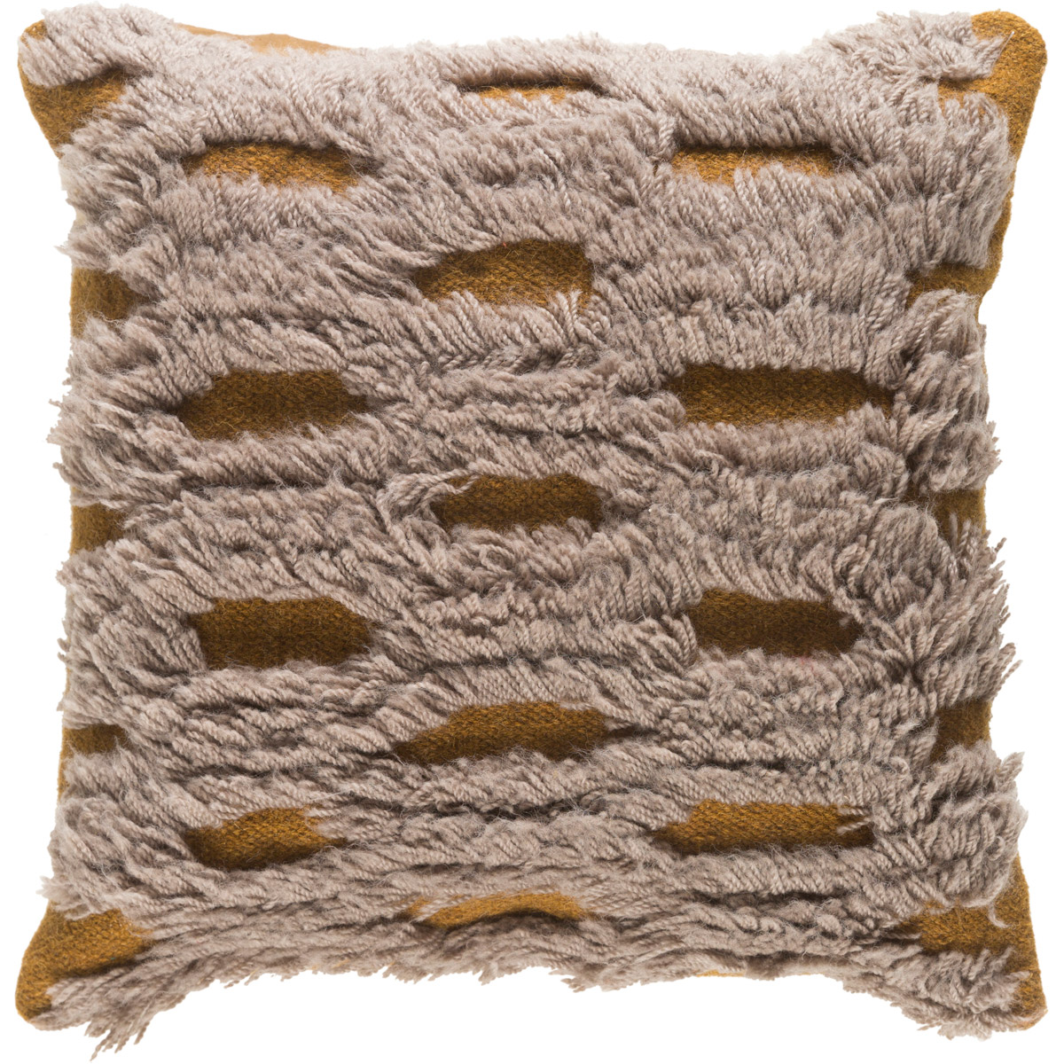 Mammoth 22 inch Saffron, Taupe Pillow Kit