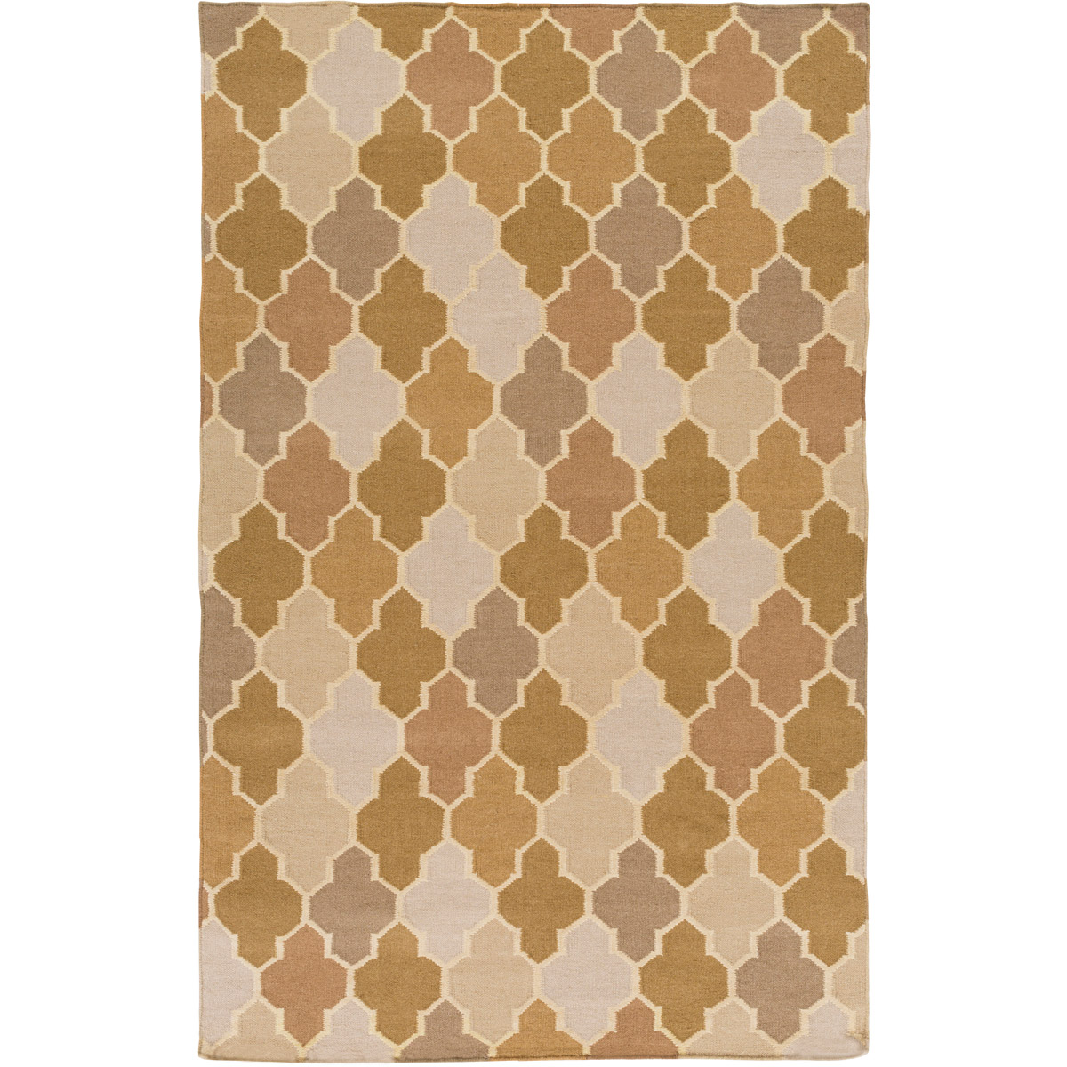 Nia 96 X 60 inch Taupe, Tan, Light Gray, Cream Rug