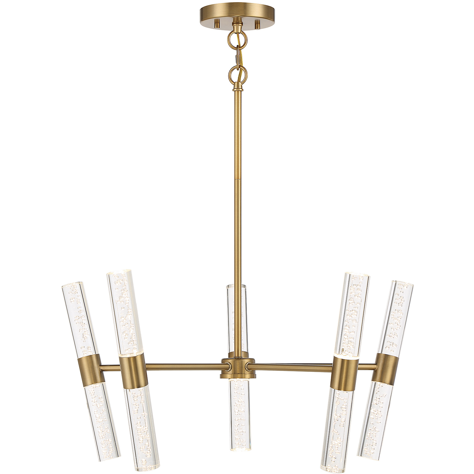 Arlon LED 26 inch Warm Brass Pendant Ceiling Light